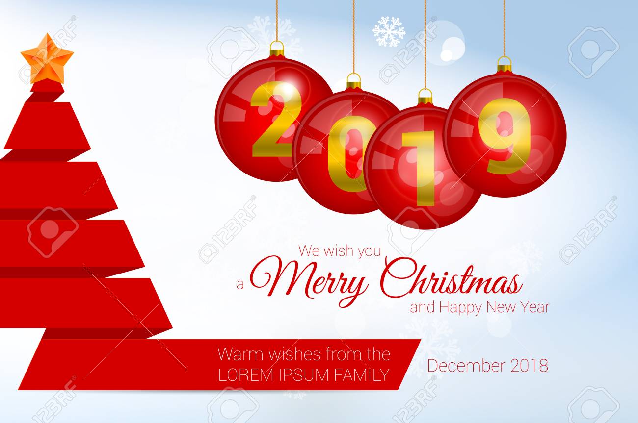 2019 vector christmas greeting card template merry christmas merry christmas card template