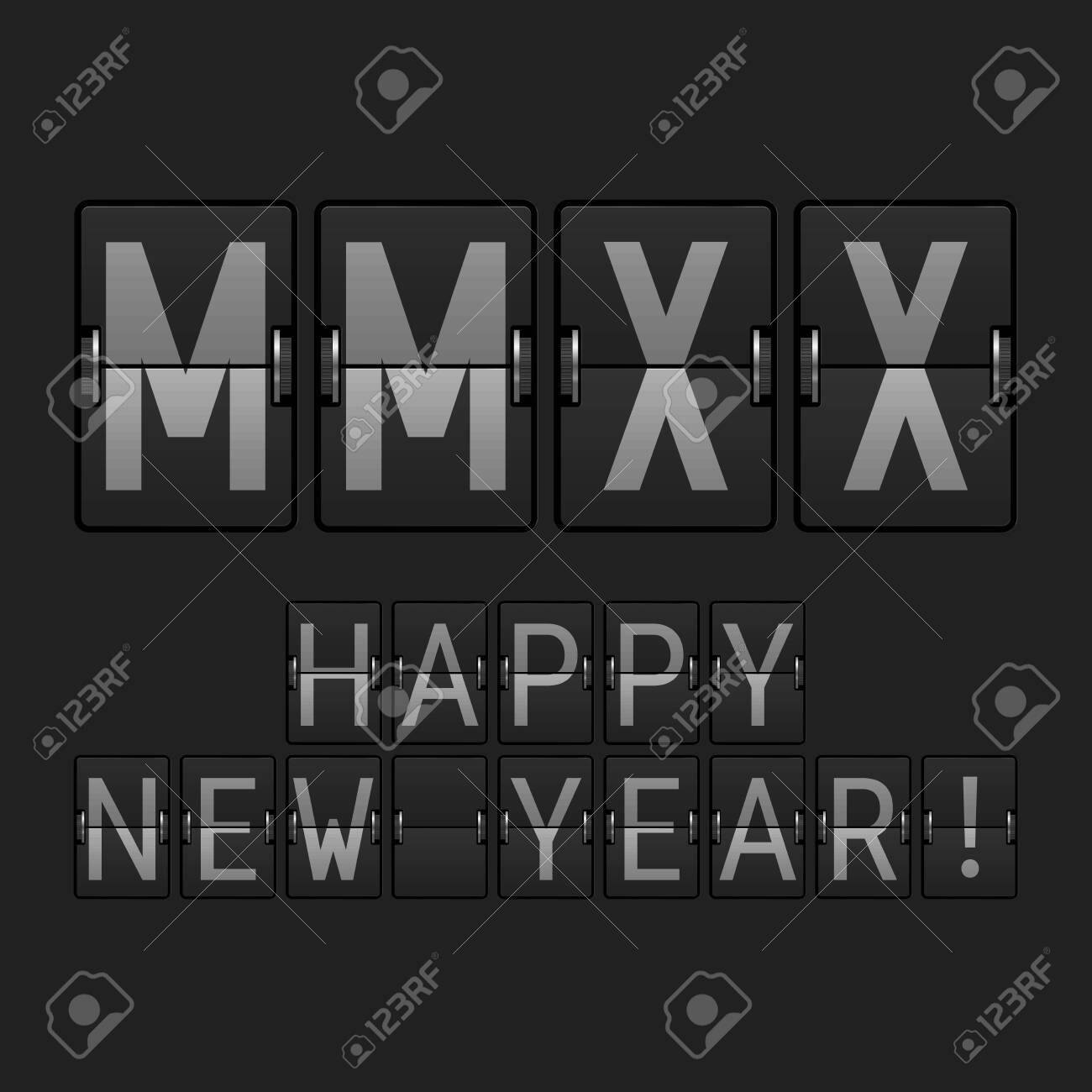 Download Airport Display Font Mmxx Big Letters 2020 In The Roman Numerals Royalty Free Cliparts Vectors And Stock Illustration Image 127781696 PSD Mockup Templates