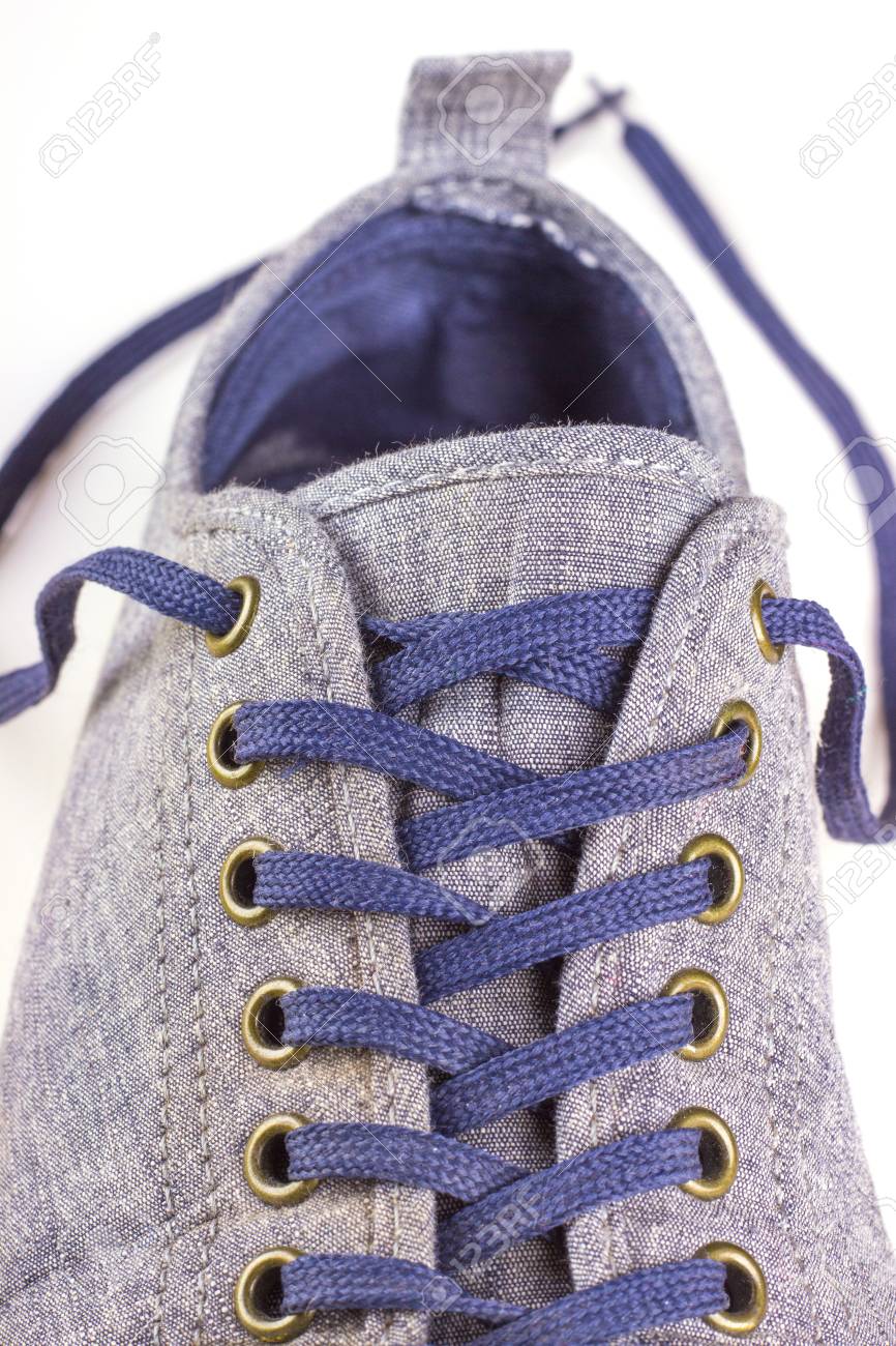 lacets bleus