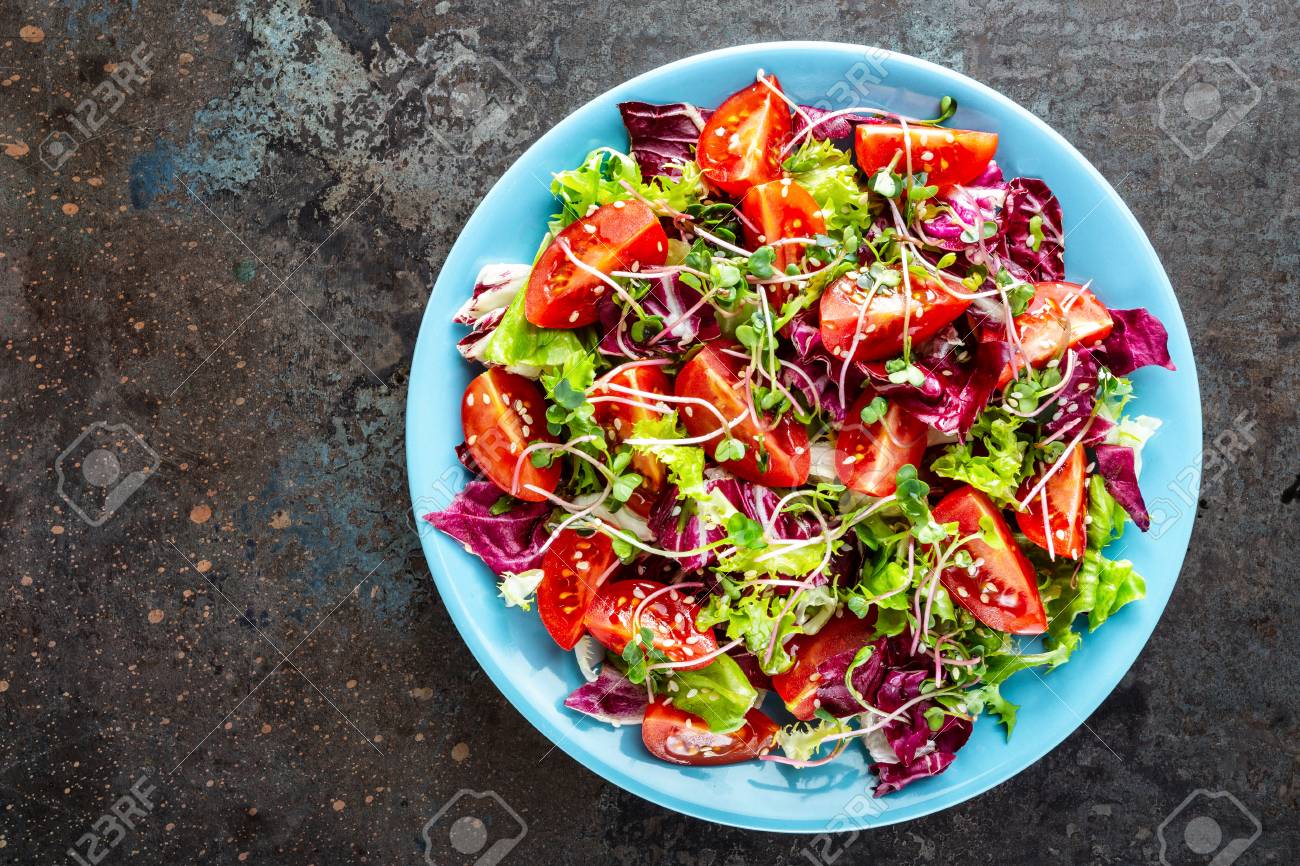 salad bowl, mixed fresh vegetables, healthy clean food, diet eating - 120981053 salad bowl, mixed fresh vegetables, healthy clean food, diet eating - 120981053