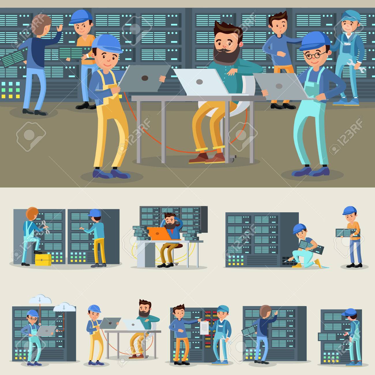 Datacenter Professional Workers Collection - 80369485 Datacenter Professional Workers Collection - 80369485