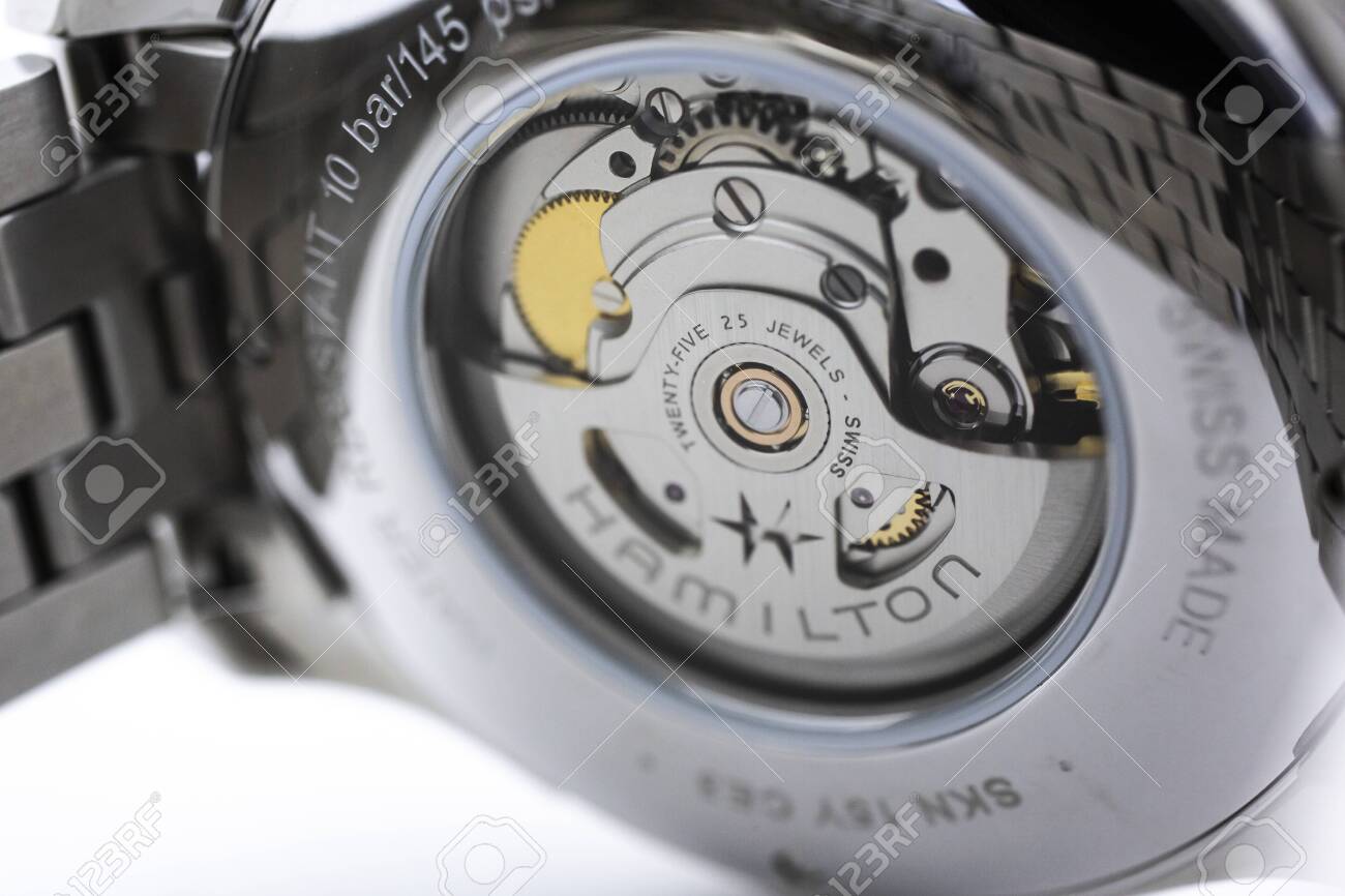 stainless steel case back watch