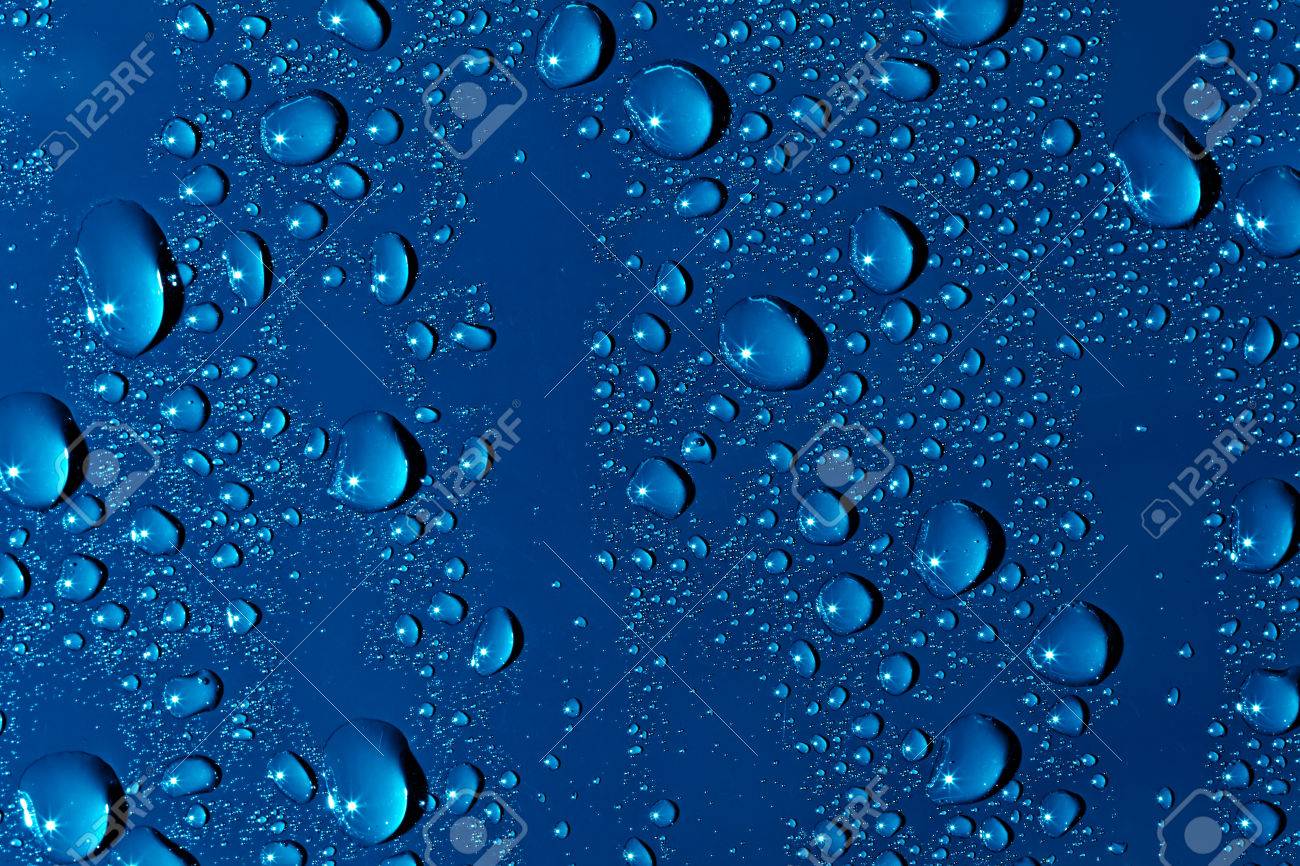 Abstract Water Drops Background Blue Colour Background Stock Photo Picture And Royalty Free Image Image 29990254