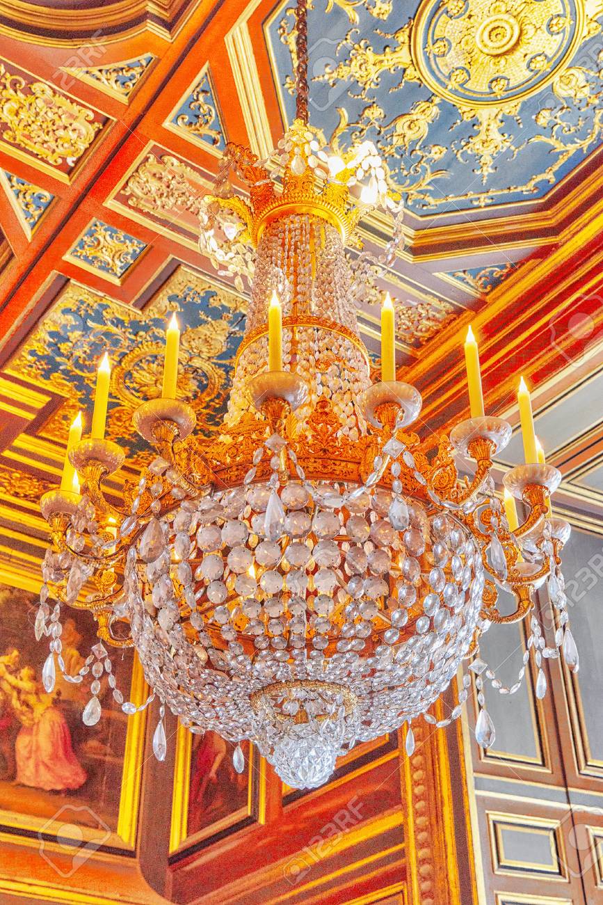 fontainebleau france july 09 2016 fontainebleau palace stock