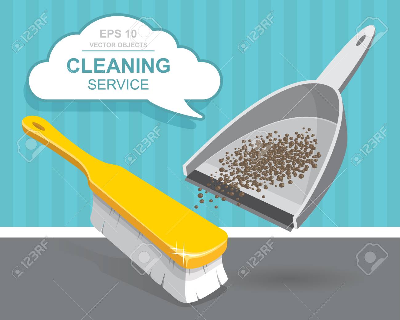 vector set of cleaning service elements cleaner cleaning supplies house cleaning sites