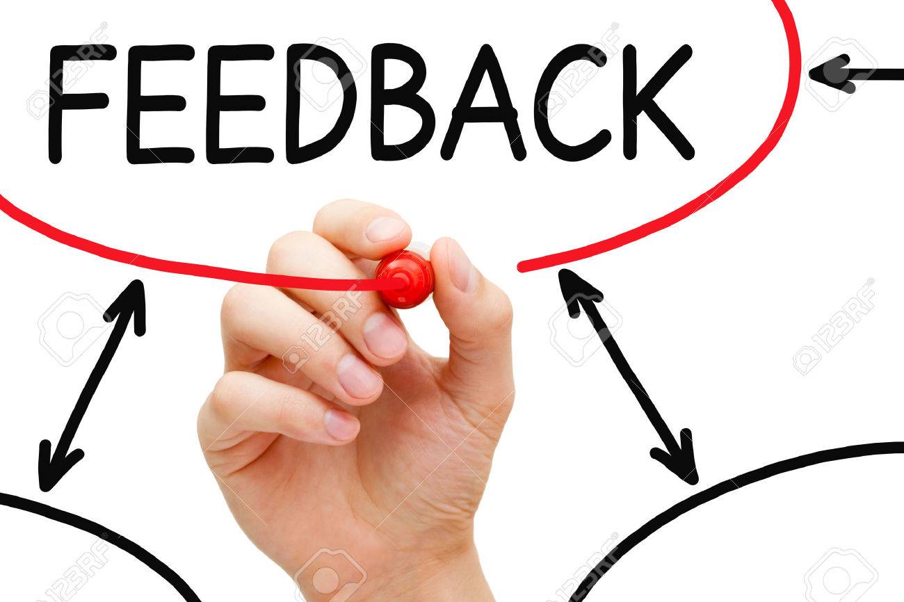 Hand drawing Feedback flow chart on transparent wipe board. - 39561831 Hand drawing Feedback flow chart on transparent wipe board. - 39561831