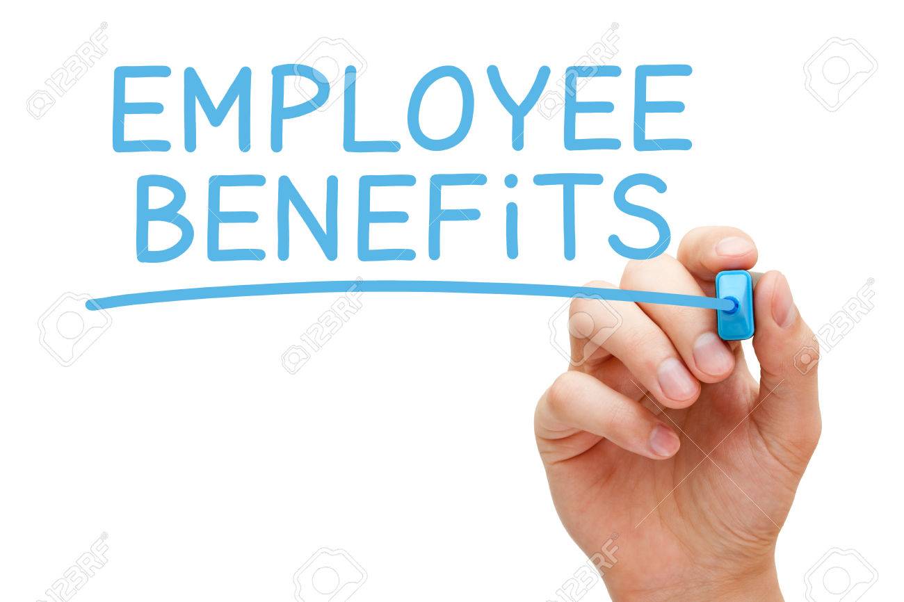 Hand writing Employee Benefits with blue marker on transparent wipe board isolated on white. - 51173645 Hand writing Employee Benefits with blue marker on transparent wipe board isolated on white. - 51173645