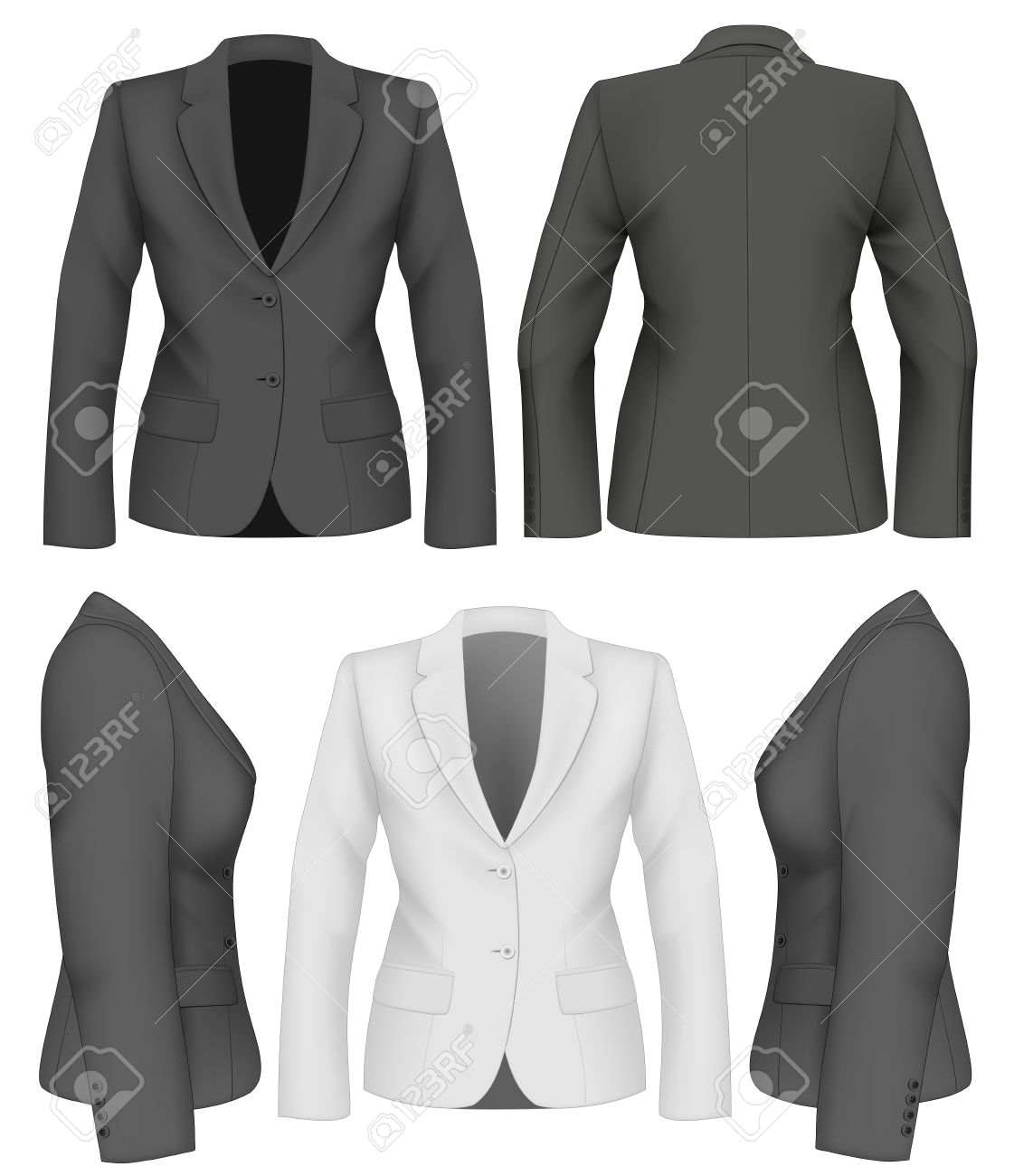 ladies white suit jacket