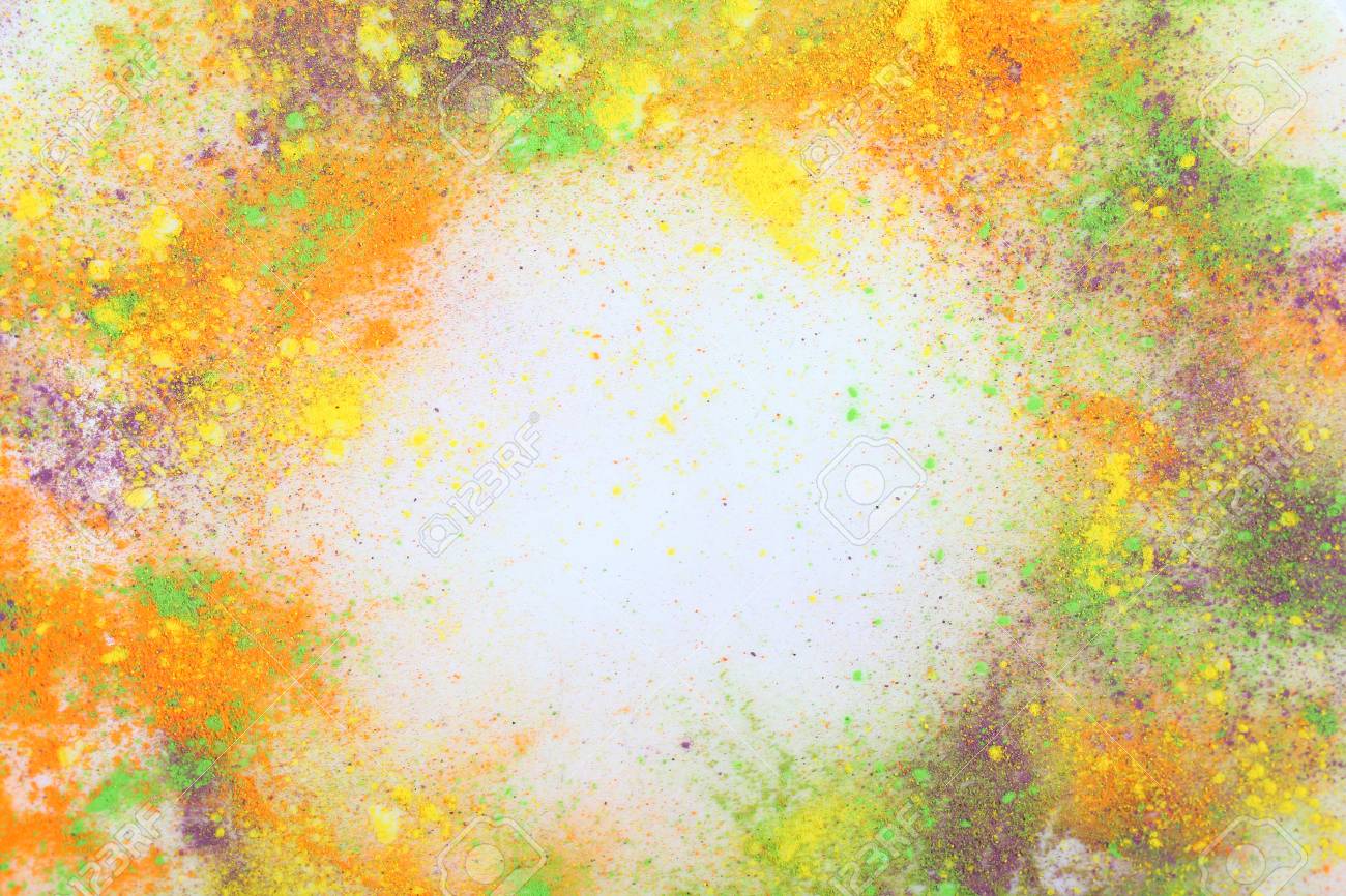 Holi Colors Template Background. Celebrate Festival Holi. Indian Holi  Festival Of Colours. Stock Photo, Picture And Royalty Free Image. Image  69684234.