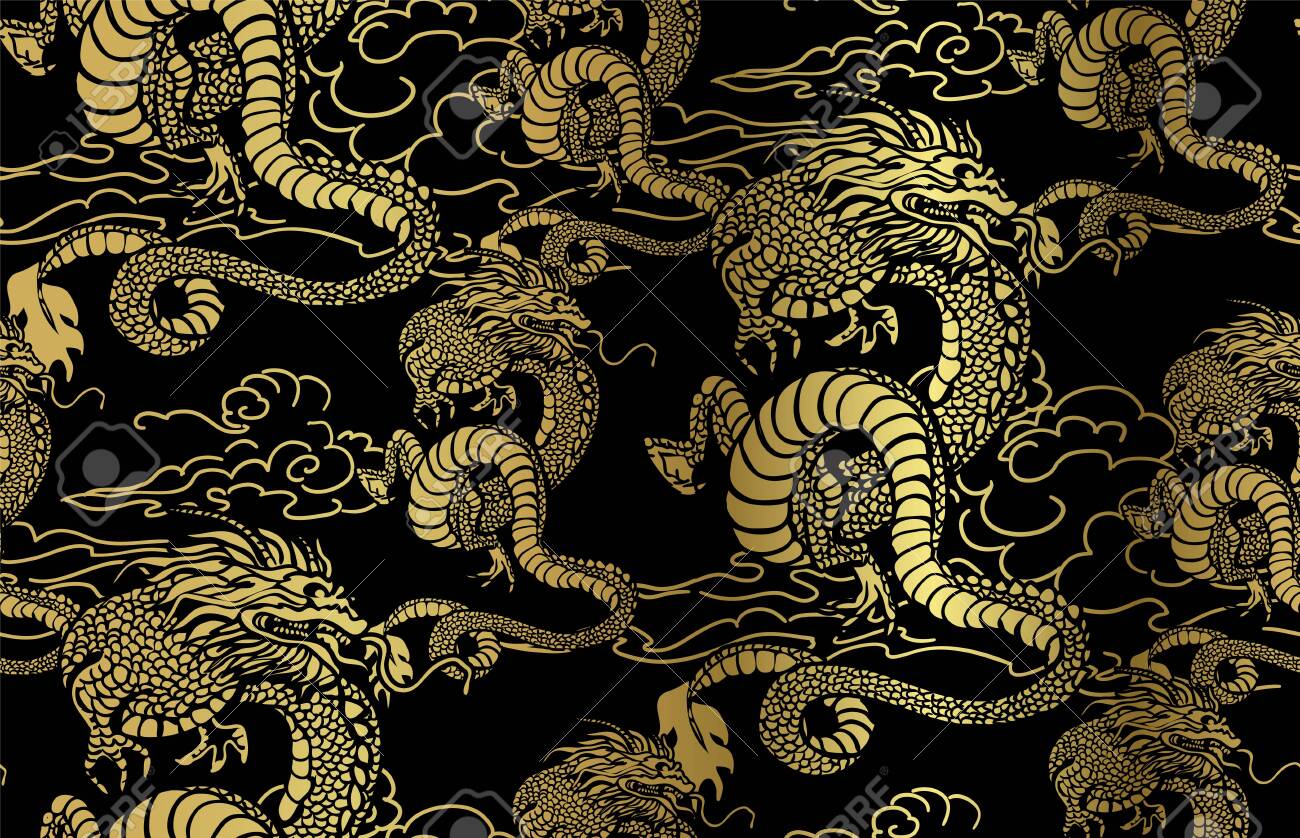 Кимоно с рисунком дракона