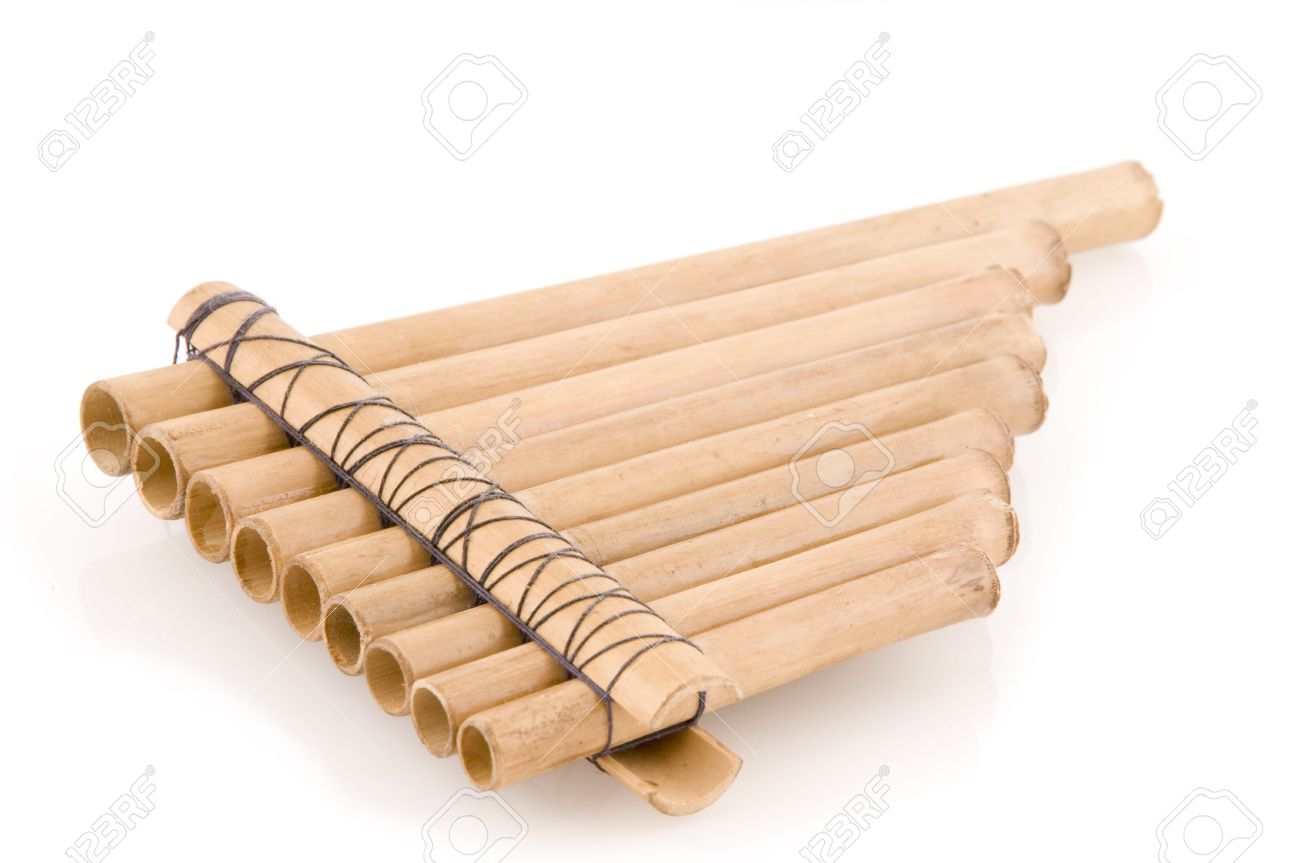 Bamboo Panpipes To Make Music From Peru Stock Photo, Picture And Royalty  Free Image. Image 2940362.