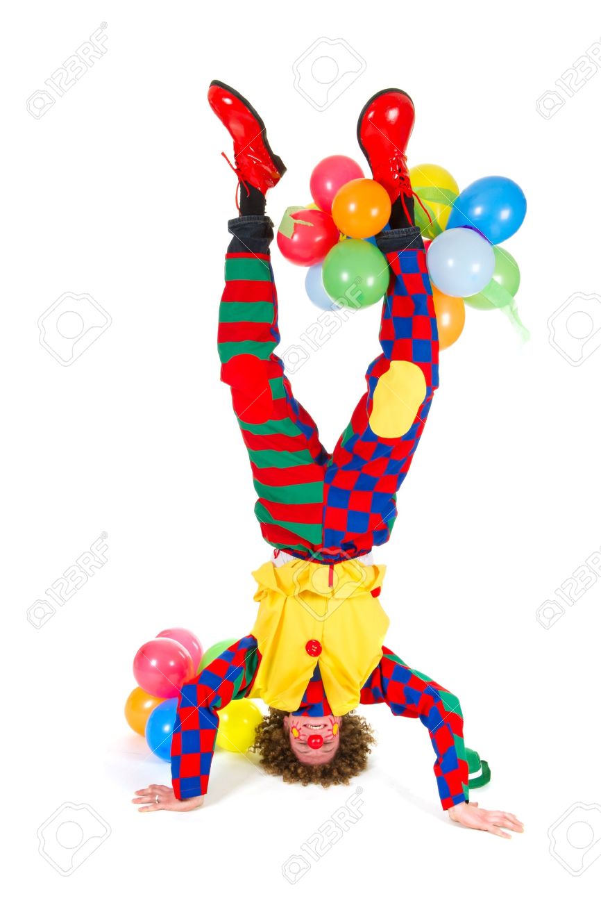 Image result for PICTURES OF CLOWNS STANDING UPSIDE DOWN ON HANDS