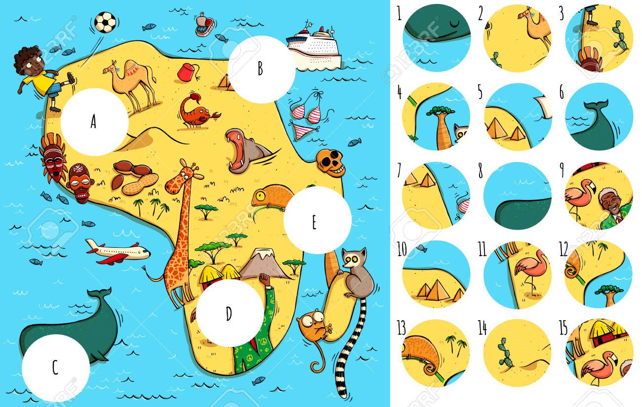 найди кусочки