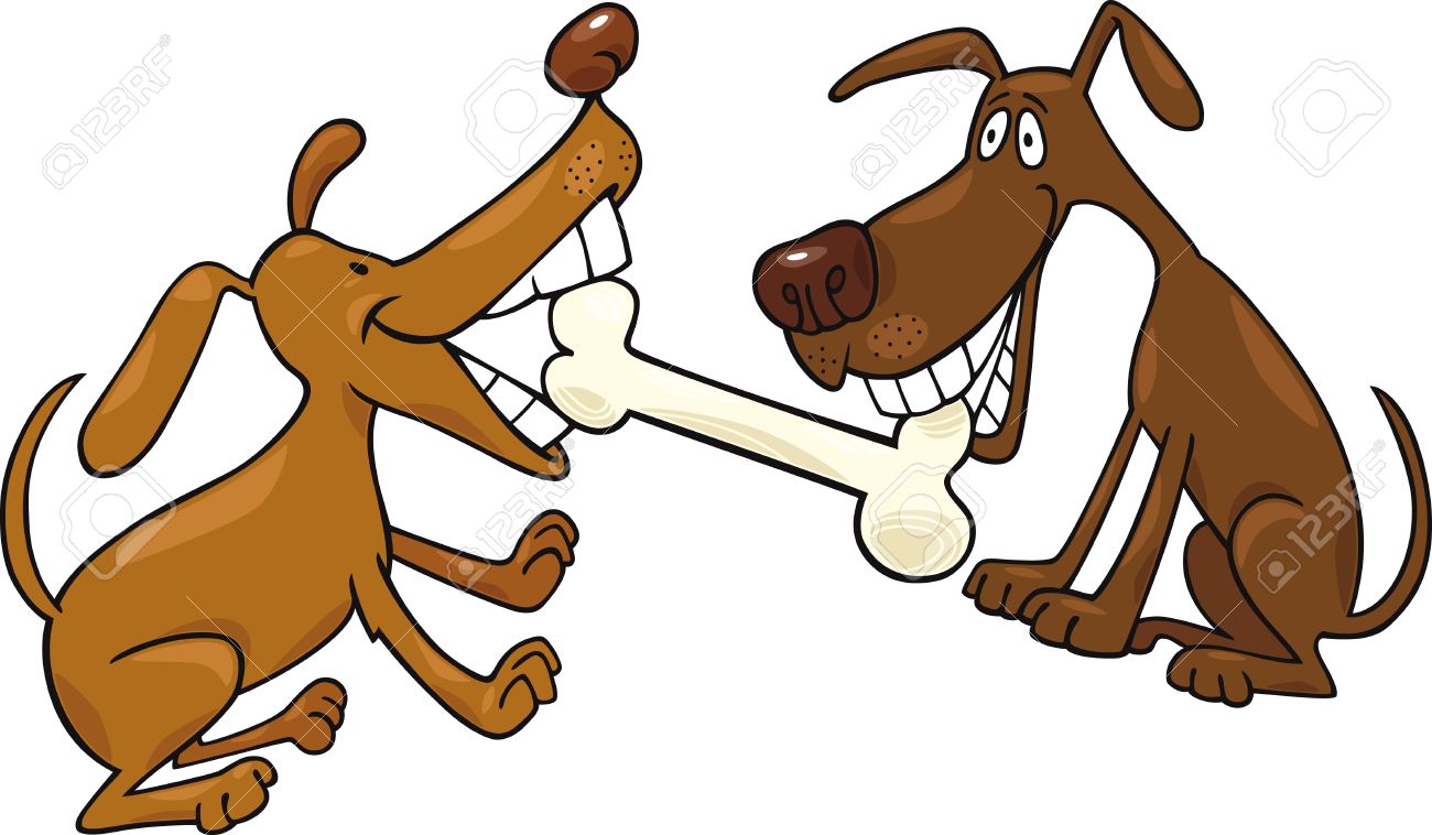 cartoon dog playing