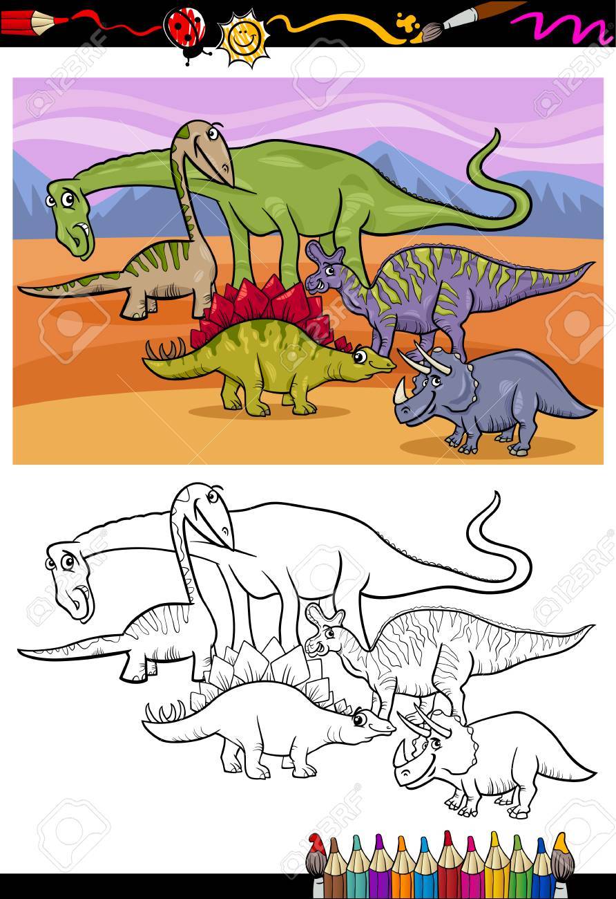 Coloring Book O Página Ilustración De Dibujos Animados De Color Y Blanco Y Negro Dinosaurios Grupo Para Niños Ilustraciones Svg, Vectoriales, Clip Art Vectorizado Libre De Derechos. Image 28307744. Coloring Book O Página Ilustración De Dibujos Animados De Color Y Blanco Y Negro Dinosaurios Grupo Para Niños Ilustraciones Svg, Vectoriales, Clip Art Vectorizado Libre De Derechos. Image 28307744.