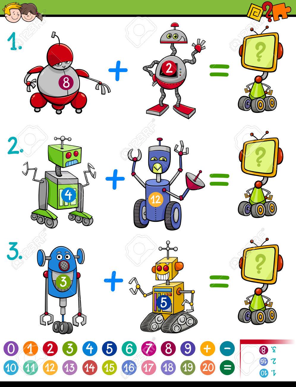Ilustración De Dibujos Animados De La Educación Matemática Actividad Tarea Para Niños Con Robots Ilustraciones Svg, Vectoriales, Clip Art Vectorizado Libre De Derechos. Image 64102844. Ilustración De Dibujos Animados De La Educación Matemática Actividad Tarea Para Niños Con Robots Ilustraciones Svg, Vectoriales, Clip Art Vectorizado Libre De Derechos. Image 64102844.