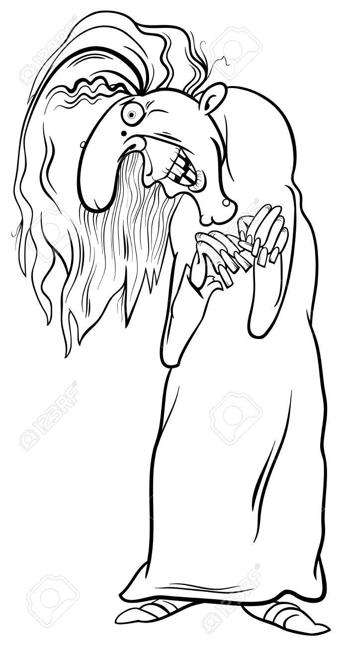魔女ファンタジーや童話キャラクターぬりえページの白黒漫画イラストのイラスト素材 ベクタ Image 魔女ファンタジーや童話キャラクターぬりえページの白黒漫画イラストのイラスト素材 ベクタ Image