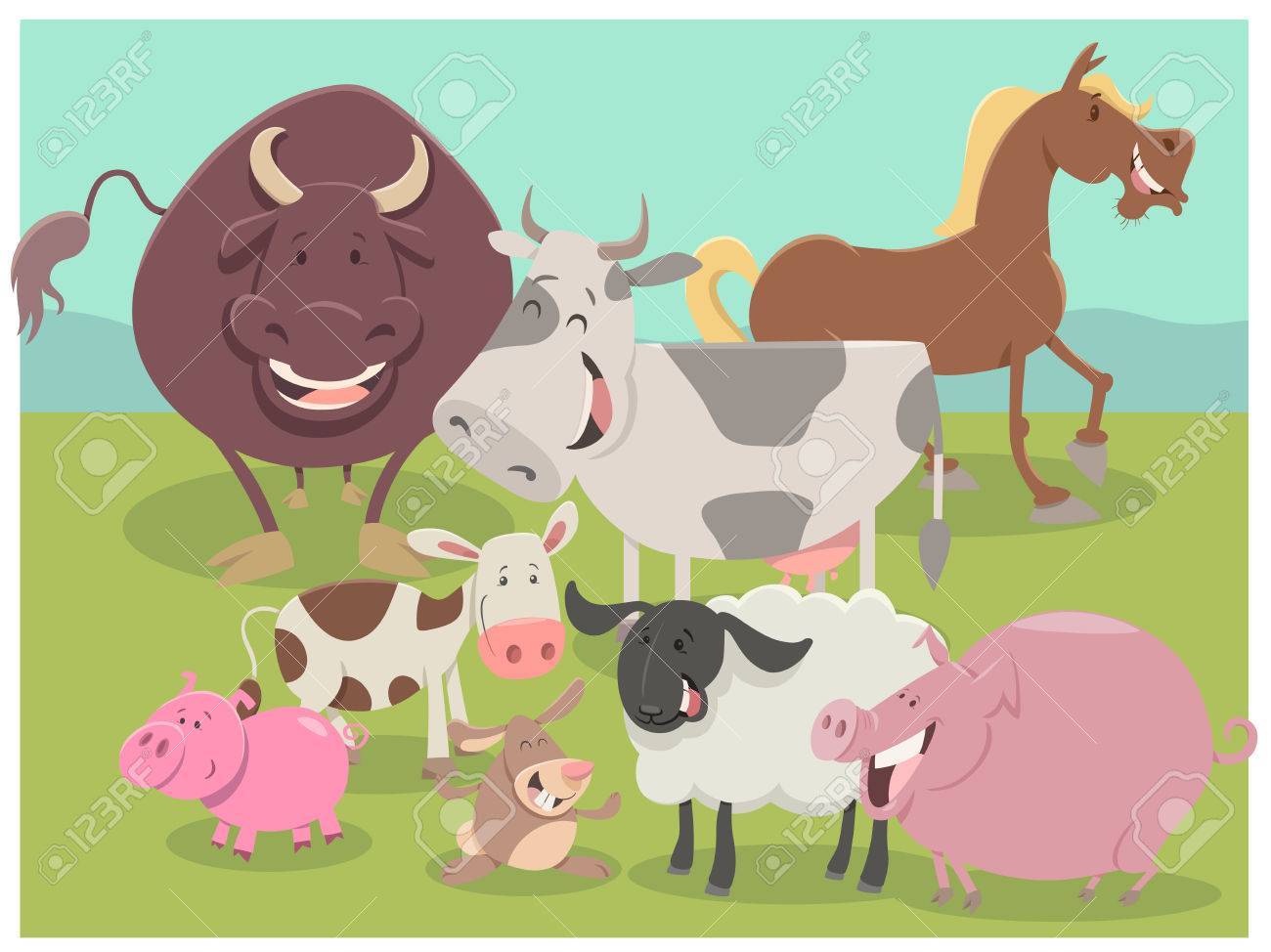Illustration De Dessin Anime Du Groupe De Personnages Animaux Ferme Mignon Clip Art Libres De Droits Vecteurs Et Illustration Image Illustration De Dessin Anime Du Groupe De Personnages Animaux Ferme Mignon Clip Art Libres De Droits Vecteurs Et Illustration Image