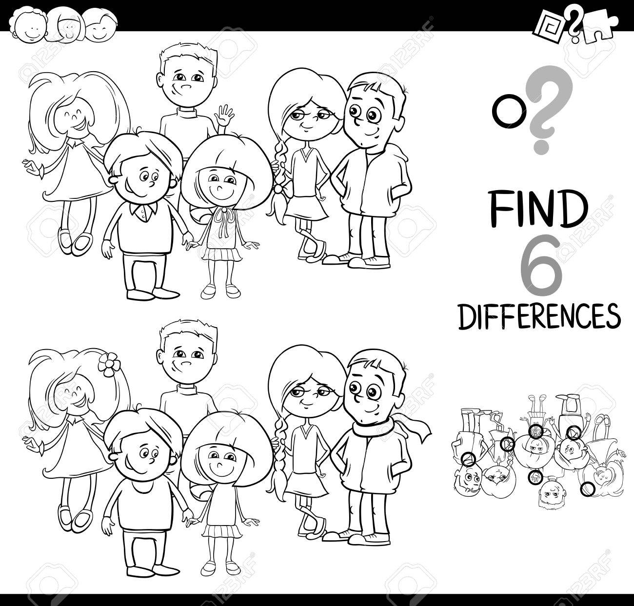Ilustracion De Dibujos Animados En Blanco Y Negro De Spot The
