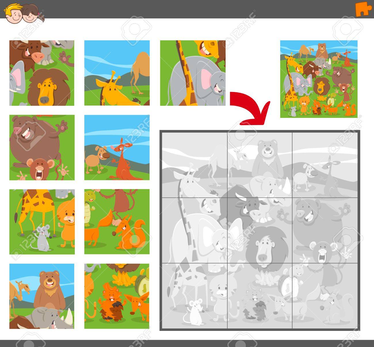 rompecabezas educativos para niños