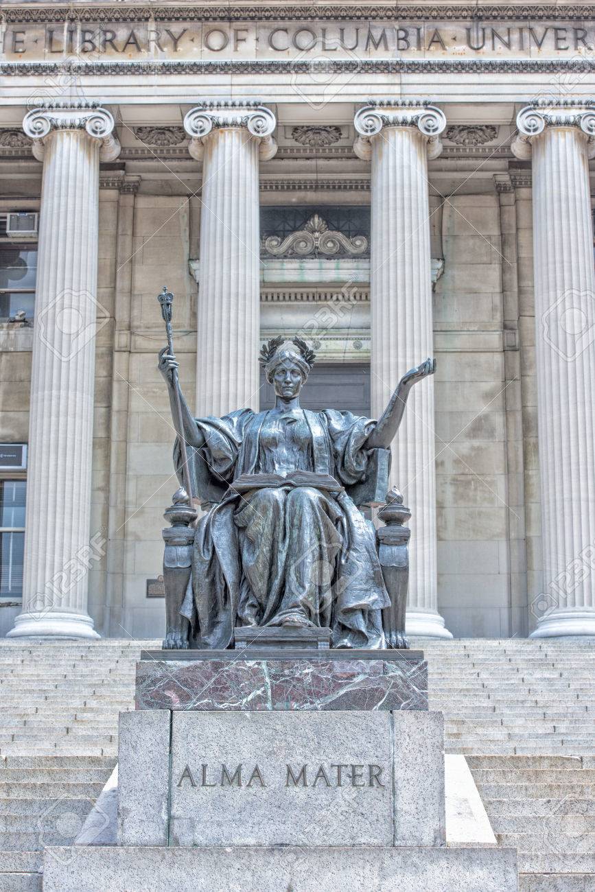 ニューヨークのファサードにコロンビア大学の図書館 の写真素材 画像素材 Image