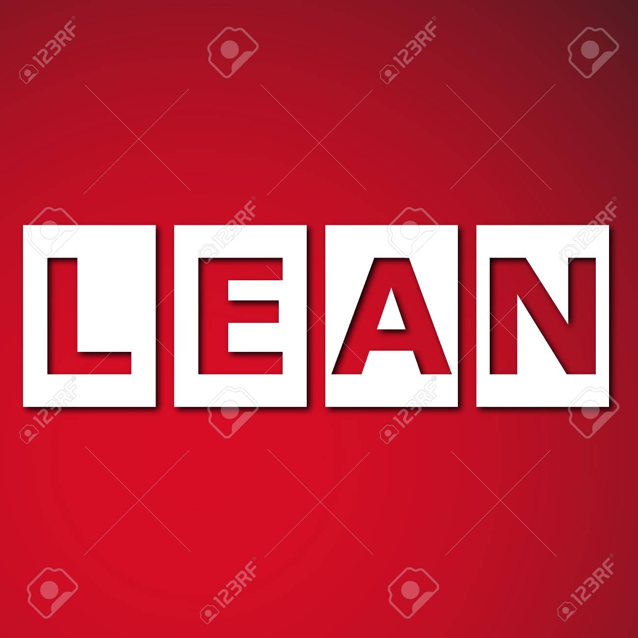 リーンを見出しと抽象的な背景のベクトル イラスト リーンは 生産性の向上についての会社のモダンな戦略です の写真素材 画像素材 Image