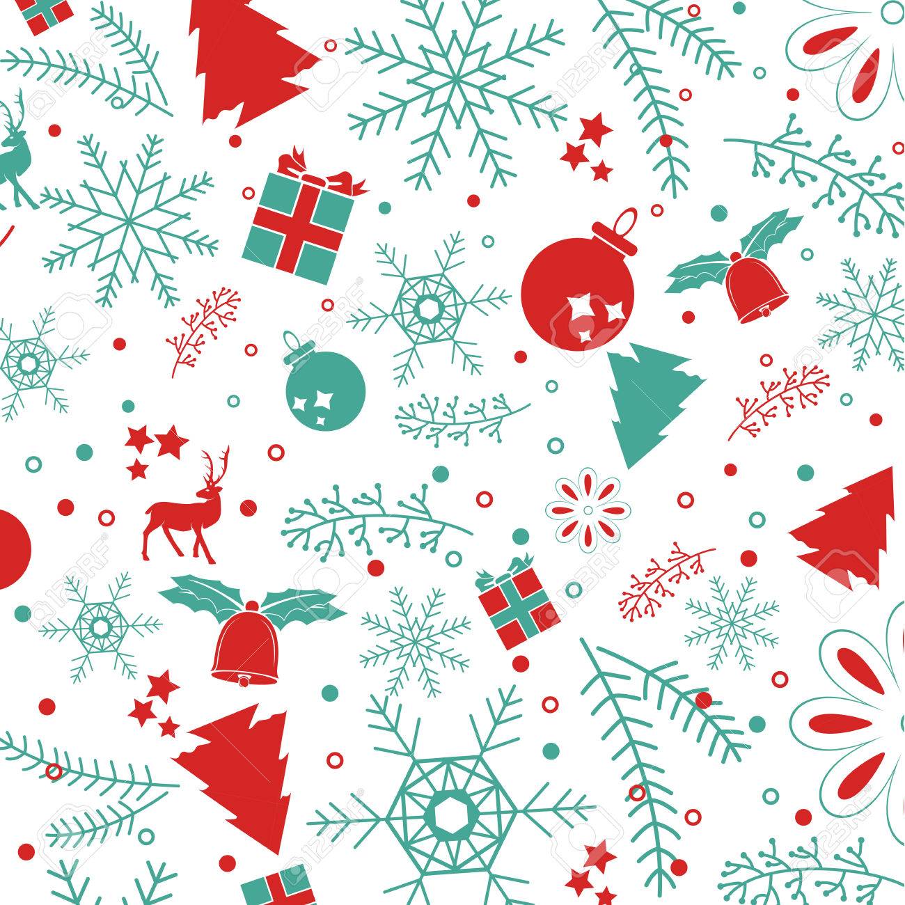 Christmas Elements, With Text And Pattern Background. Eps10 Vector File.  For Graphic Design Royalty Free Cliparts, Vectors, And Stock Illustration.  Image 48691213.