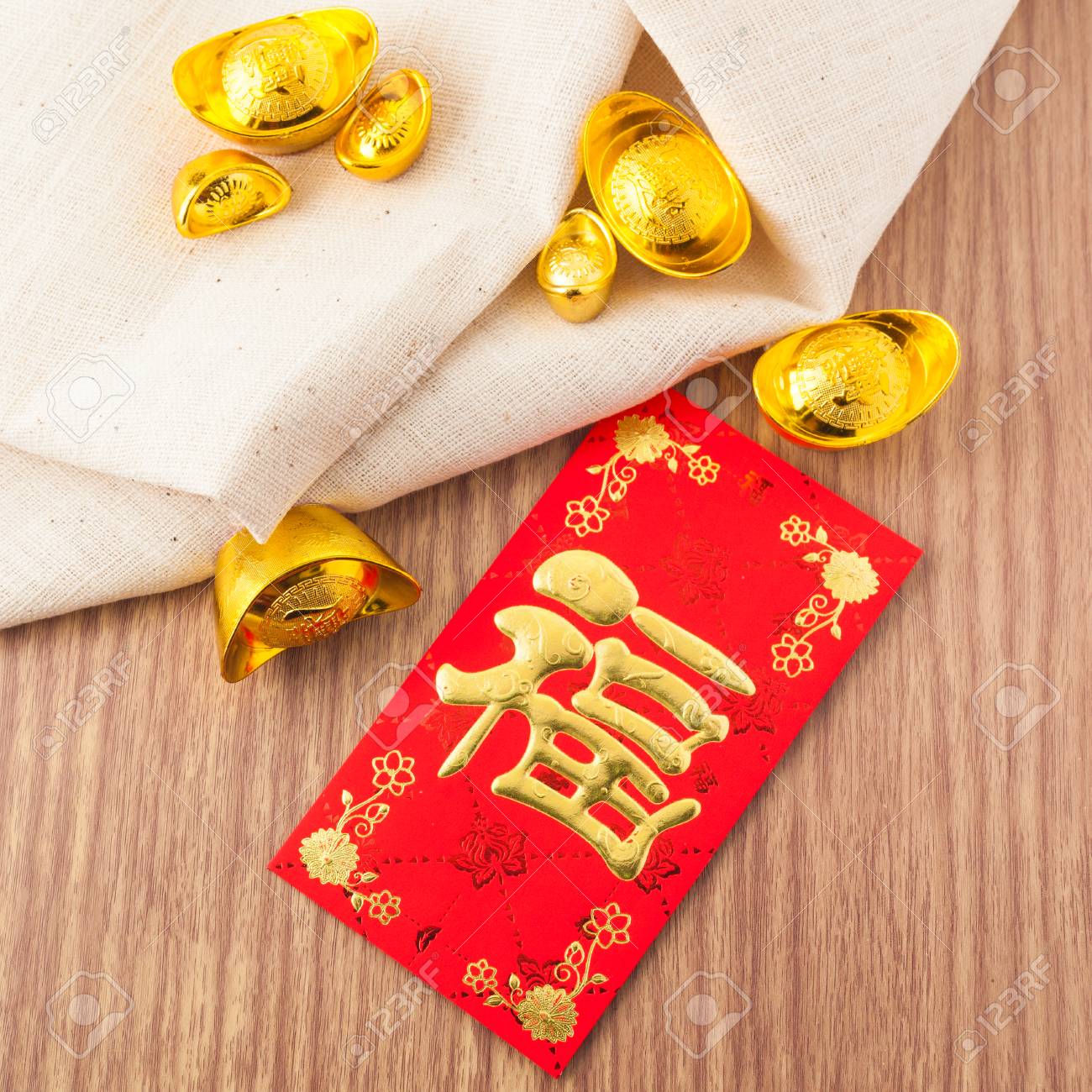 chinese new year festival decorations on white background red red letter meaning