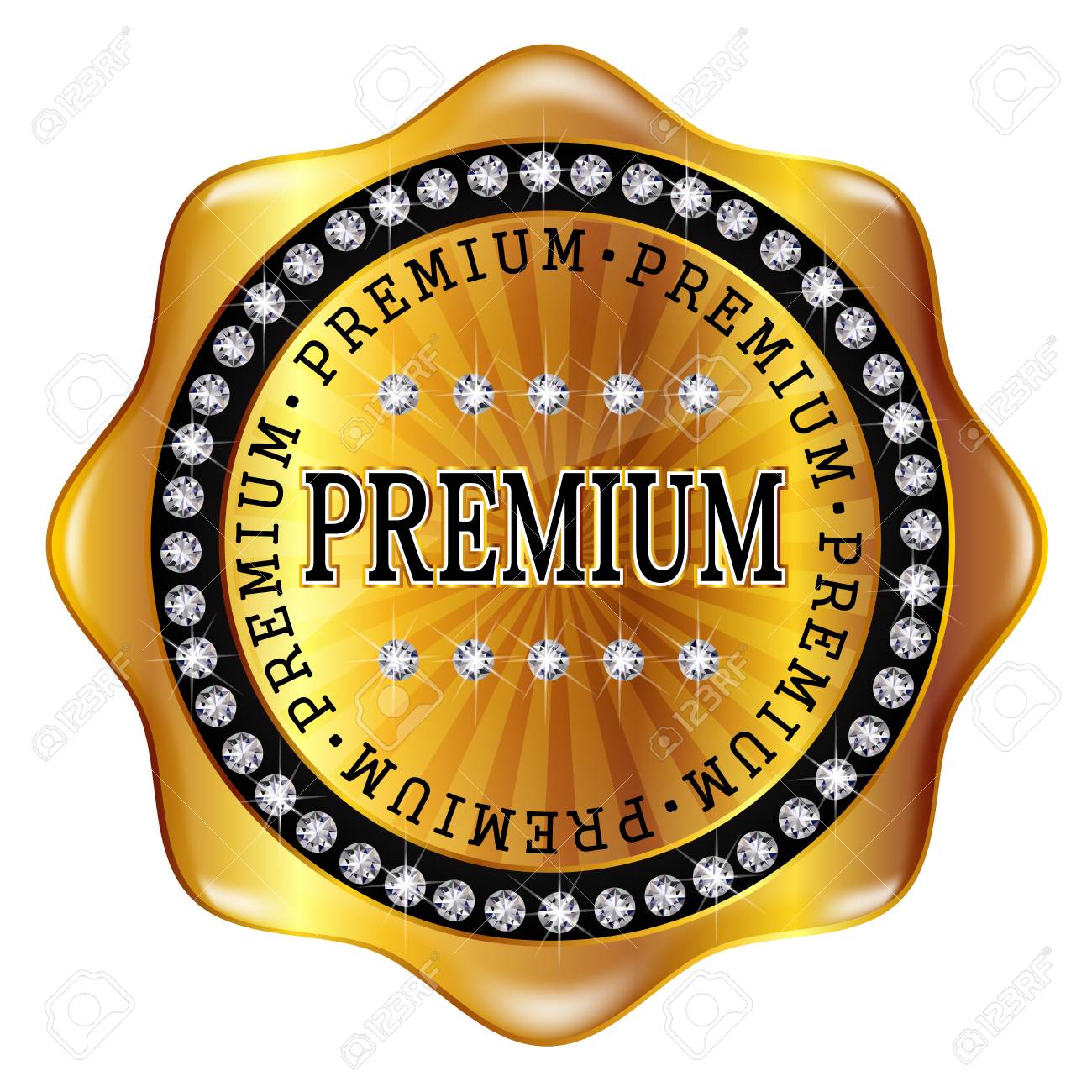 プレミアム メダル フレーム のイラスト素材 ベクタ Image