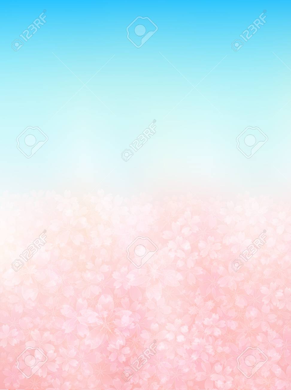 さくら桜背景 のイラスト素材 ベクタ Image