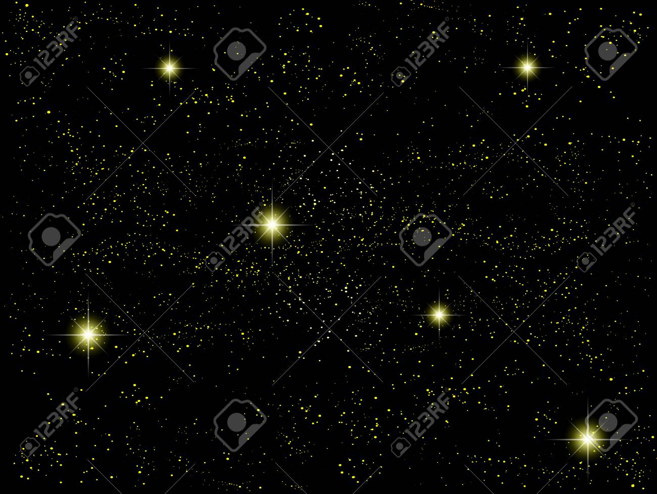 夜の空の空の風景のイラスト素材 ベクタ Image