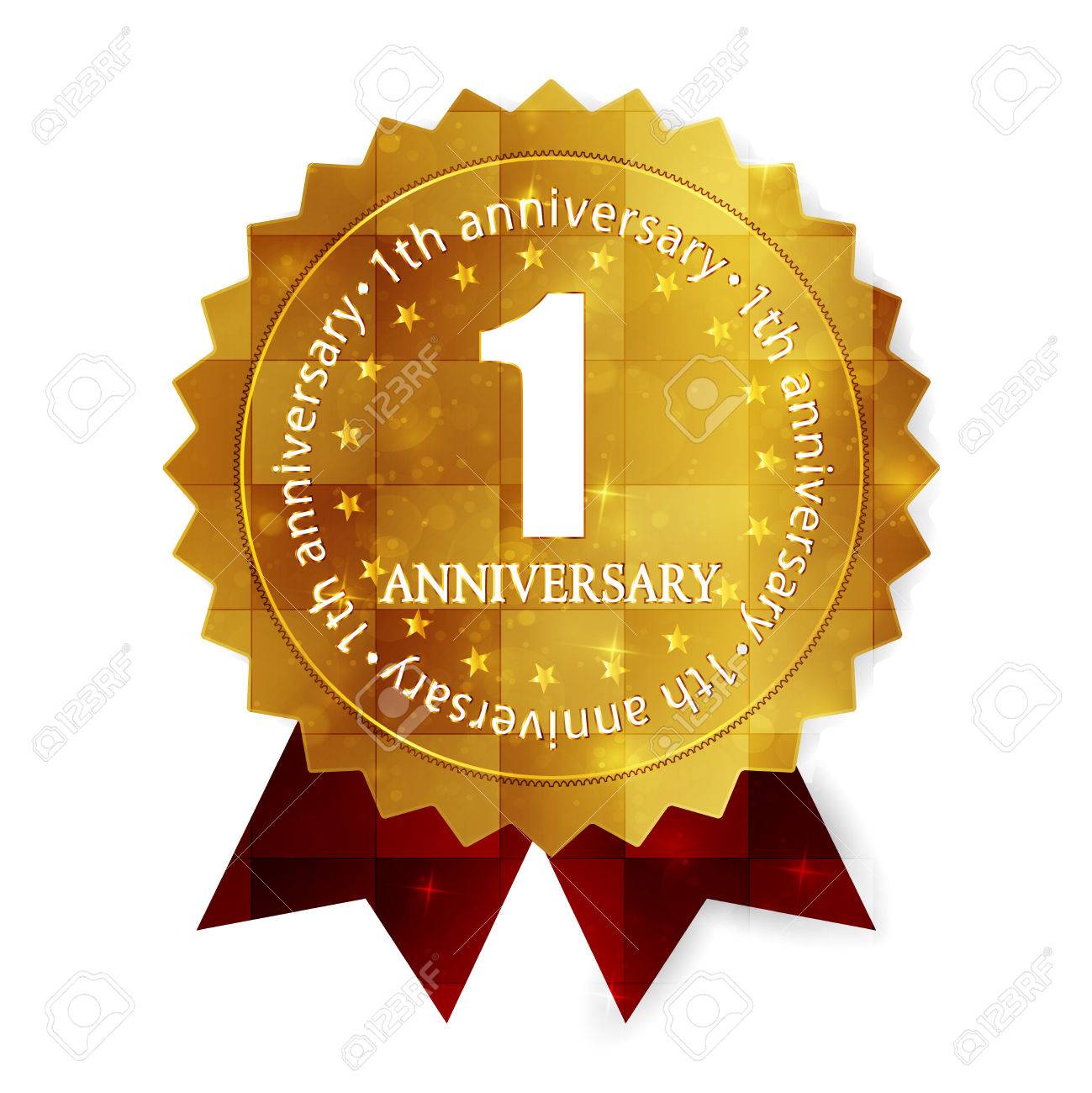 Cadre 1 Medaille D Anniversaire Clip Art Libres De Droits Vecteurs Et Illustration Image 32705006