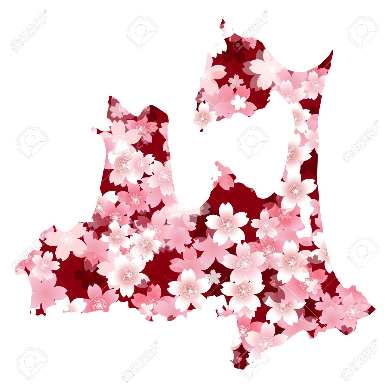 青森の春は桜の花のイラスト素材 ベクタ Image 青森の春は桜の花のイラスト素材 ベクタ Image