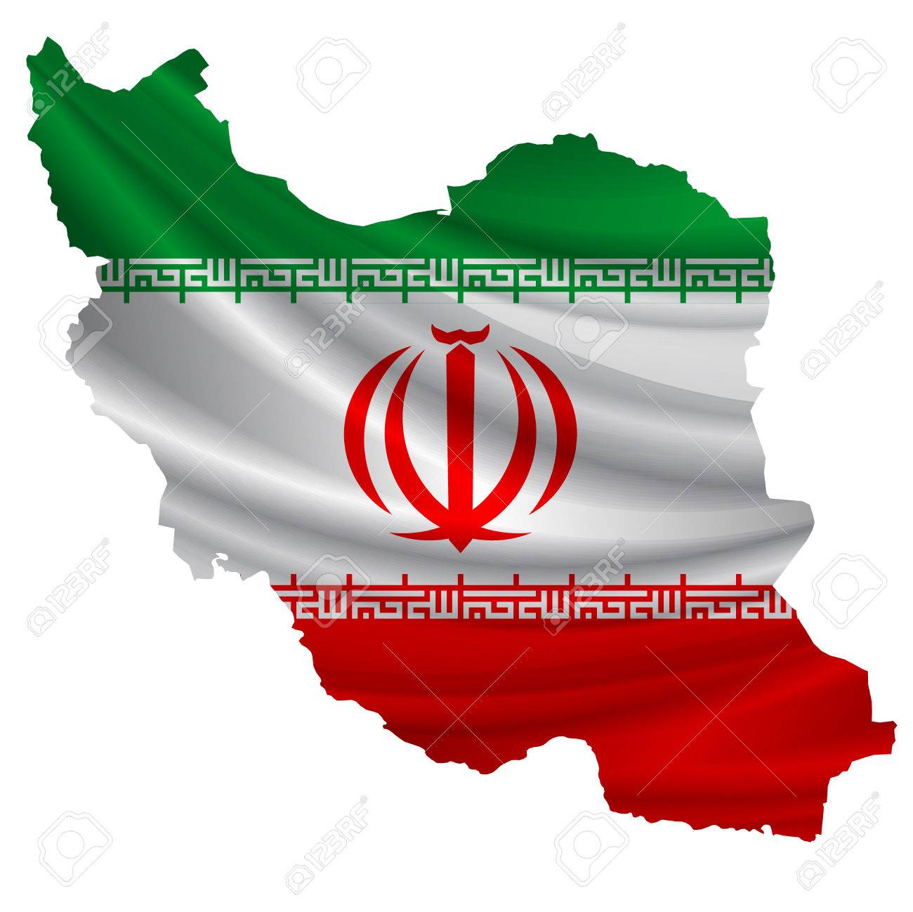 iran flag map icon