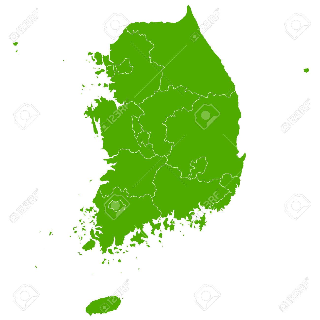 South Korea Map Country Icon Royalty Free Cliparts Vectors And Stock Illustration Image