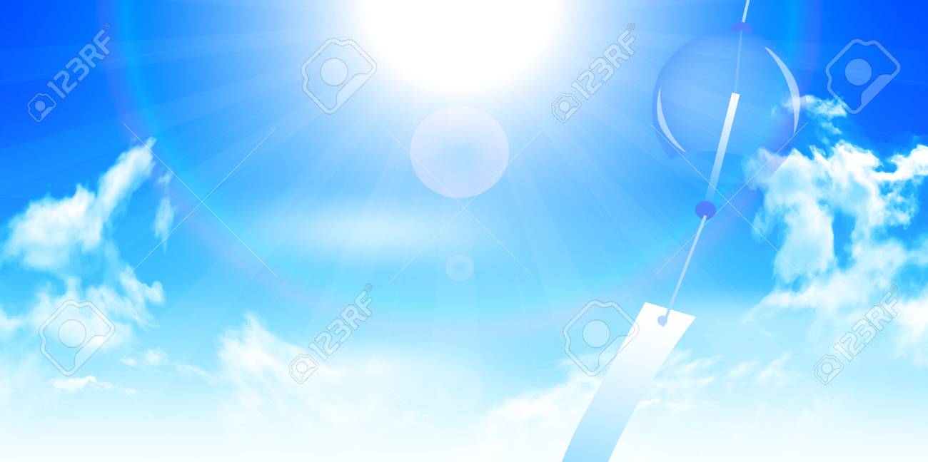 風鈴の空夏の背景 のイラスト素材 ベクタ Image 風鈴の空夏の背景 のイラスト素材 ベクタ Image