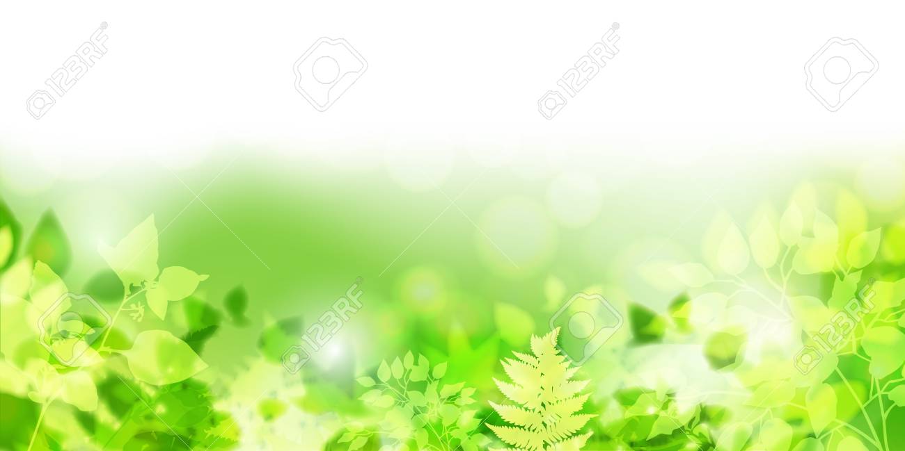 New Green Leaves Landscape Background Royalty Free Cliparts Vectors And Stock Illustration Image
