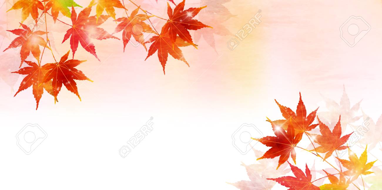 もみじ秋の風景の背景 のイラスト素材 ベクタ Image