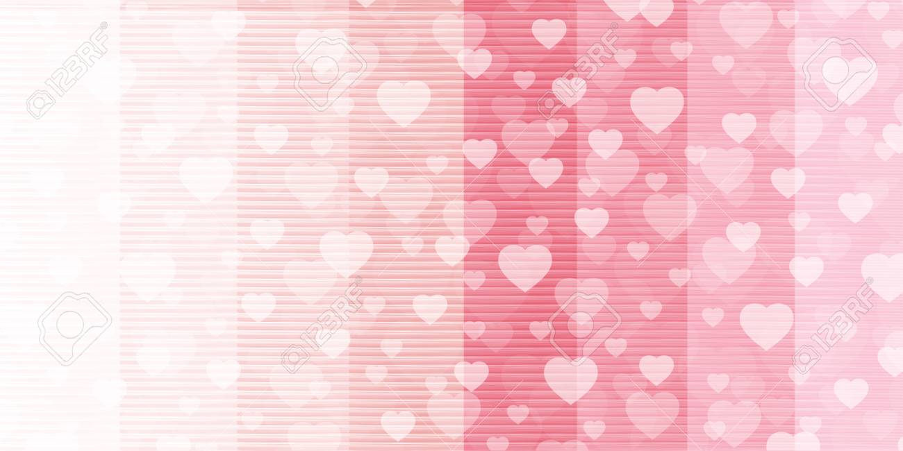 バレンタインハートかわいい背景イラスト のイラスト素材 ベクタ Image
