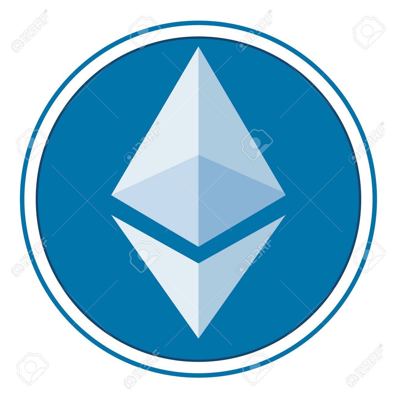 イーサリアム仮想通貨マークアイコンのイラスト素材・ベクター Image 191707726