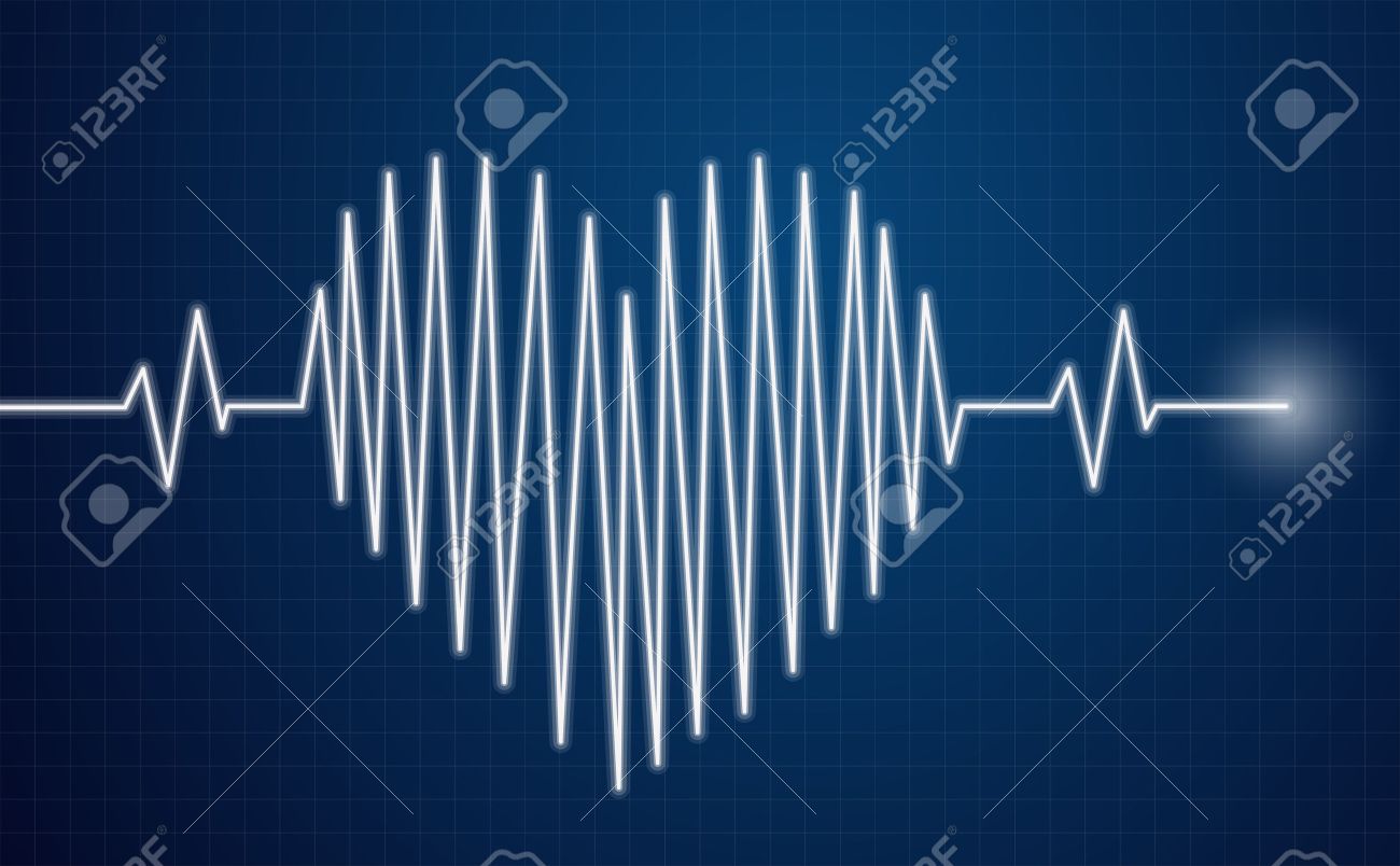 Heartbeat Sensor - heart line on moinitor - 48522918 Heartbeat Sensor - heart line on moinitor - 48522918