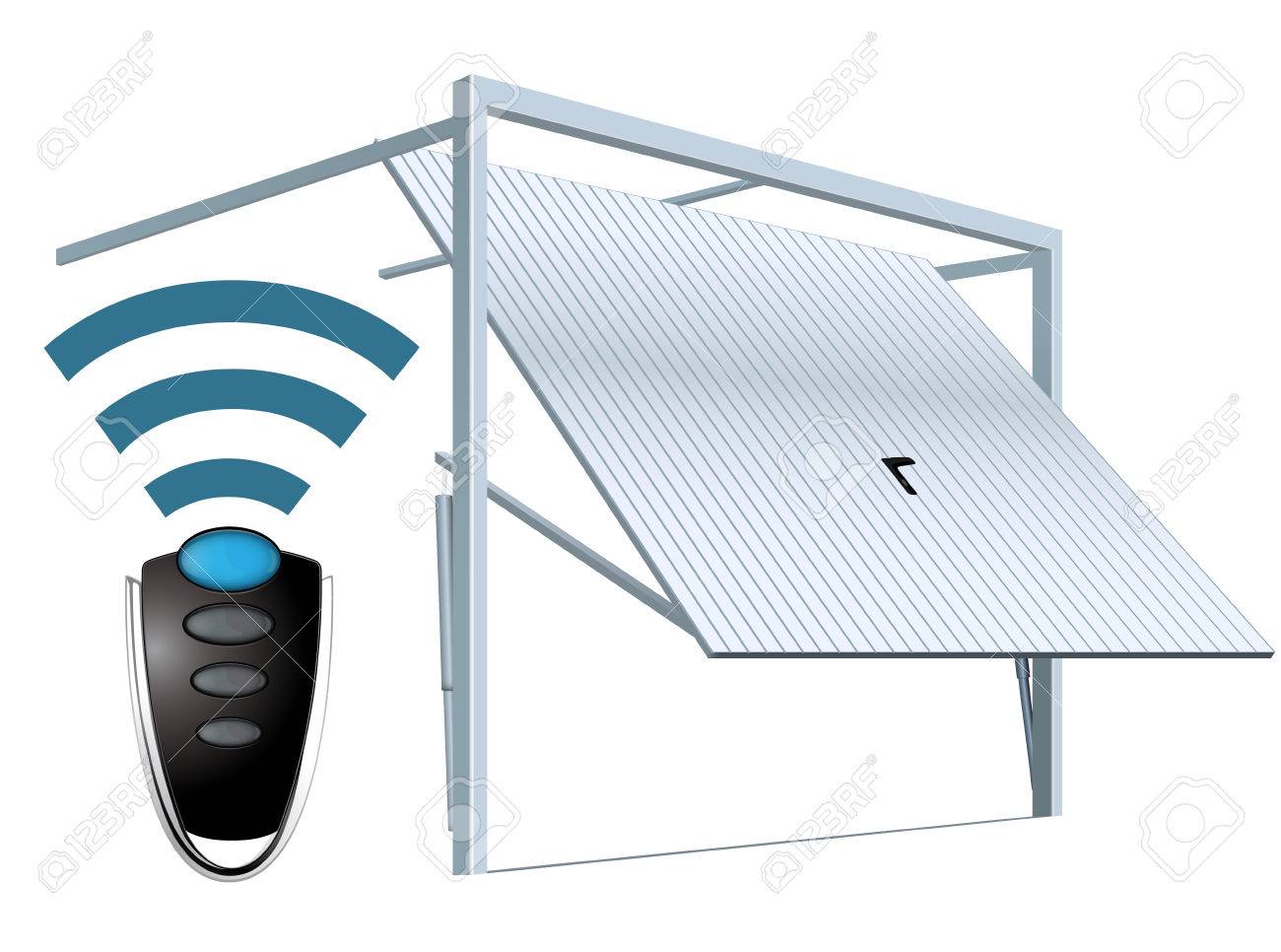 Automatic wireless garage door system - remote open - 77406546 Automatic wireless garage door system - remote open - 77406546
