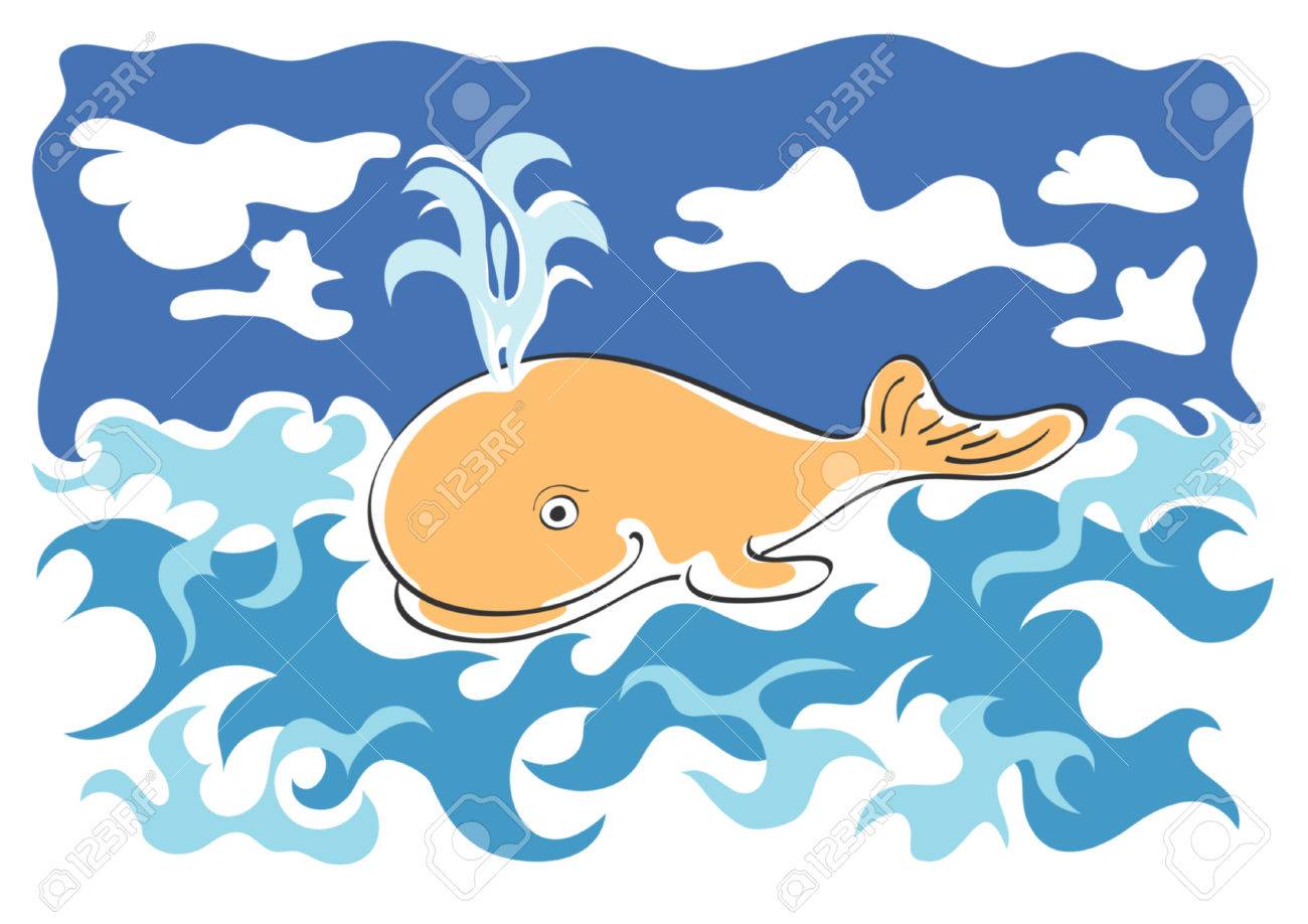 Color Realista Dibujo Para Ninos De Ballena Nadando Por Las Olas Plaful Ilustraciones Vectoriales Clip Art Vectorizado Libre De Derechos Image 3119572 Dibujo de ballena azul para imprimir y colorear. color realista dibujo para ninos de ballena nadando por las olas plaful