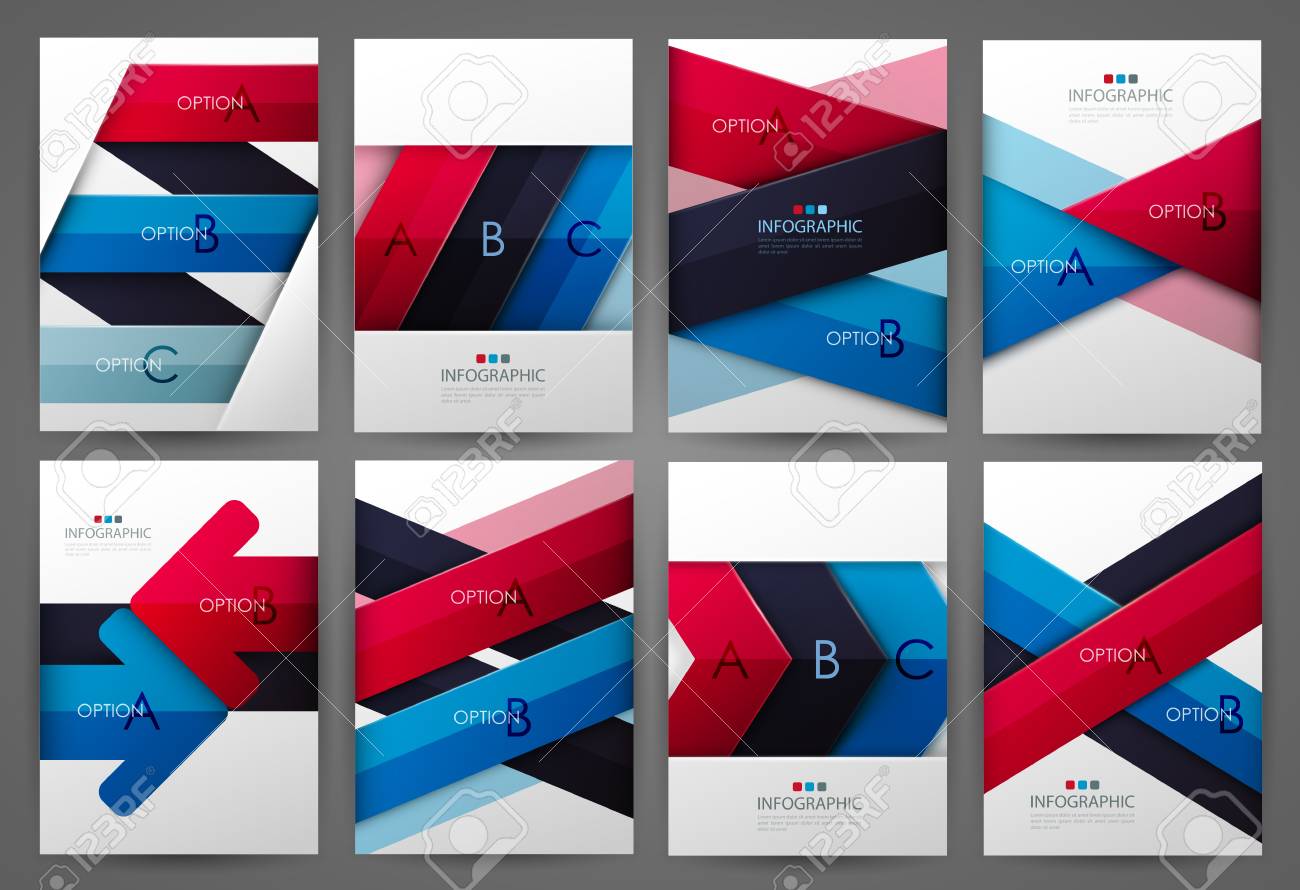 Set Of Infographic Design Templates Brochure Design Bright Royalty Free Cliparts Vectors And Stock Illustration Image