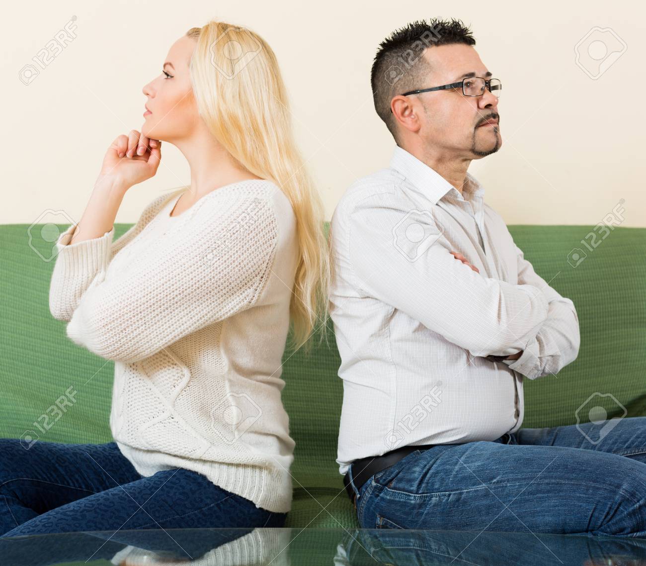 Paar Konflikt Portrait Der Unglucklichen Frau Nach Streit Im