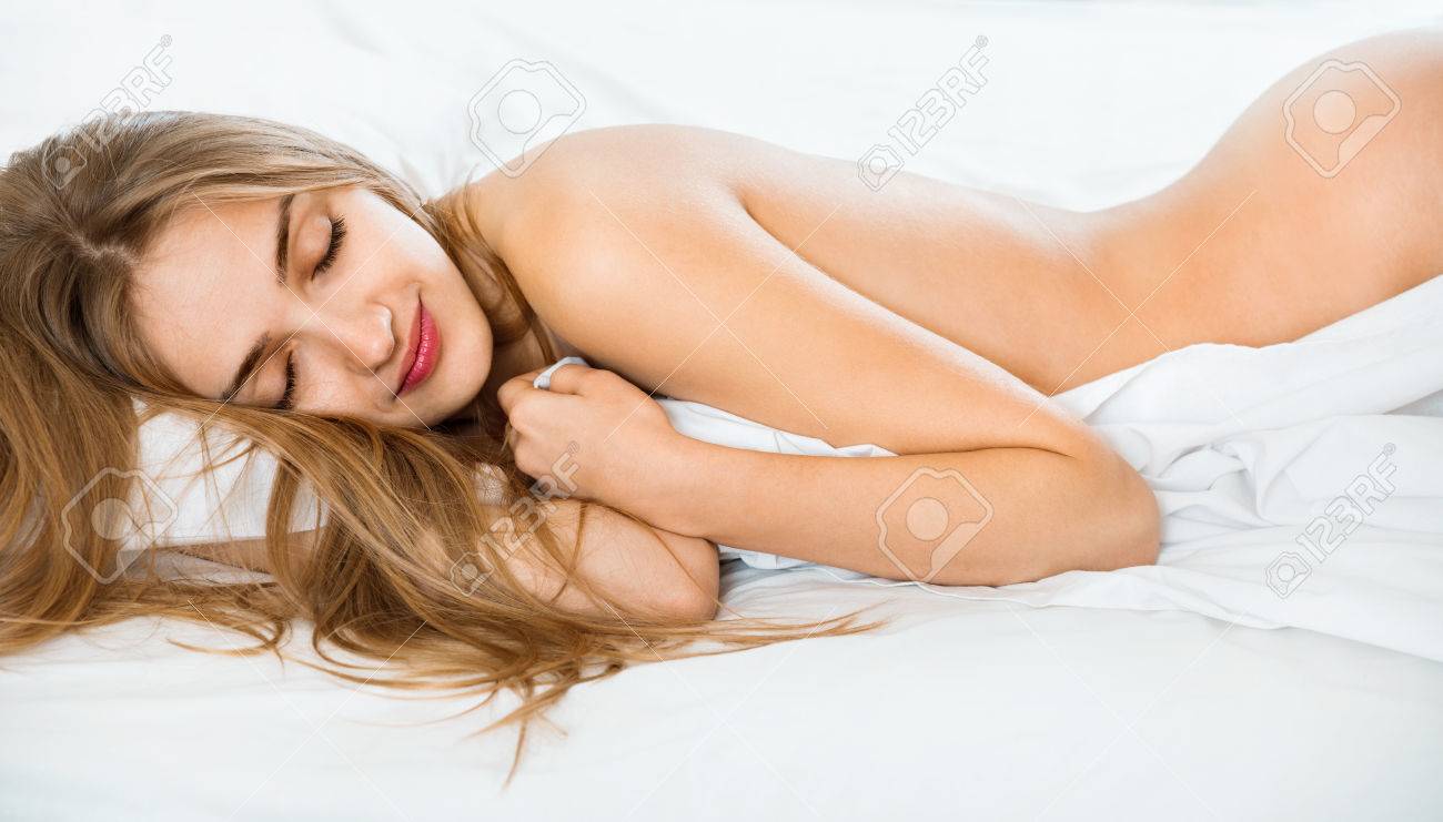 Iakov FilimonovBrunette Girl Sleeping Naked In Bed At