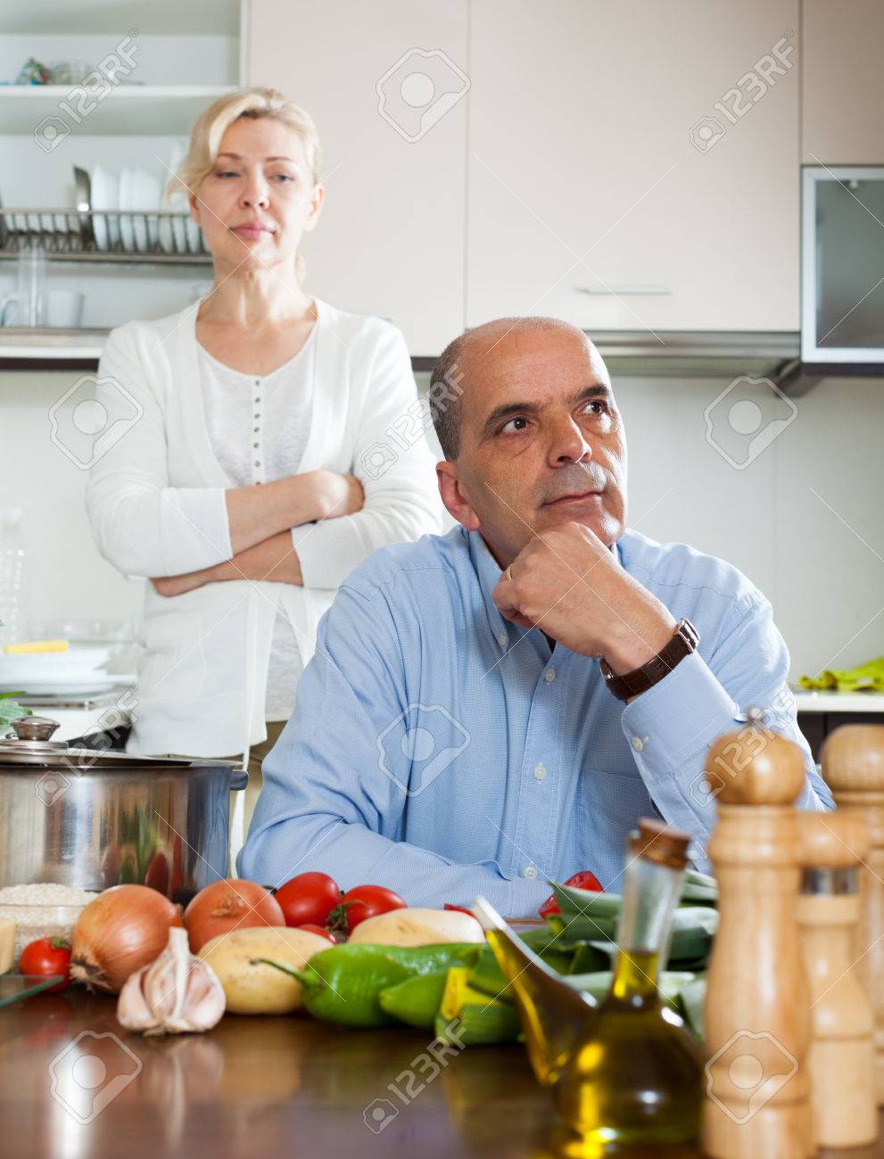 Mature wife in kitchen — img 12