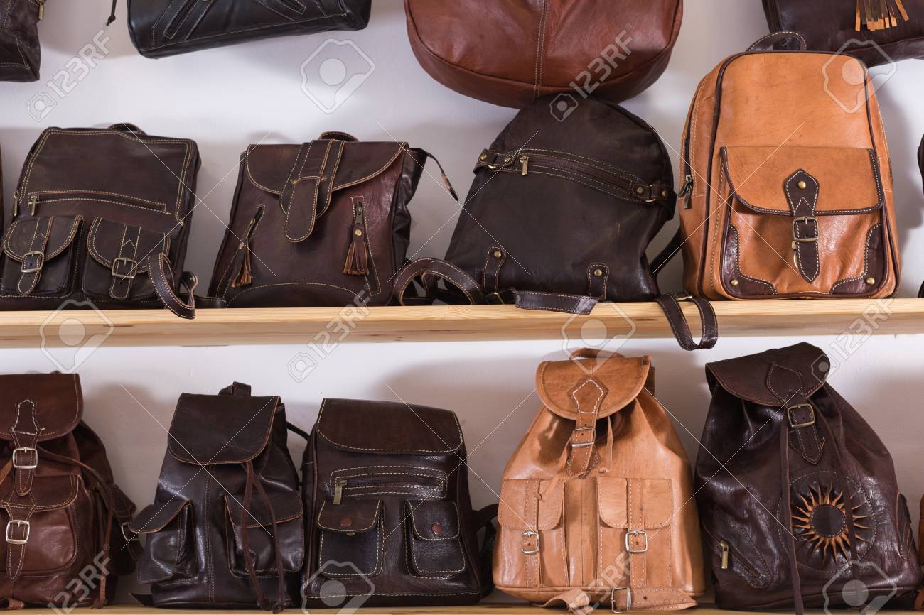 handmade leather backpack