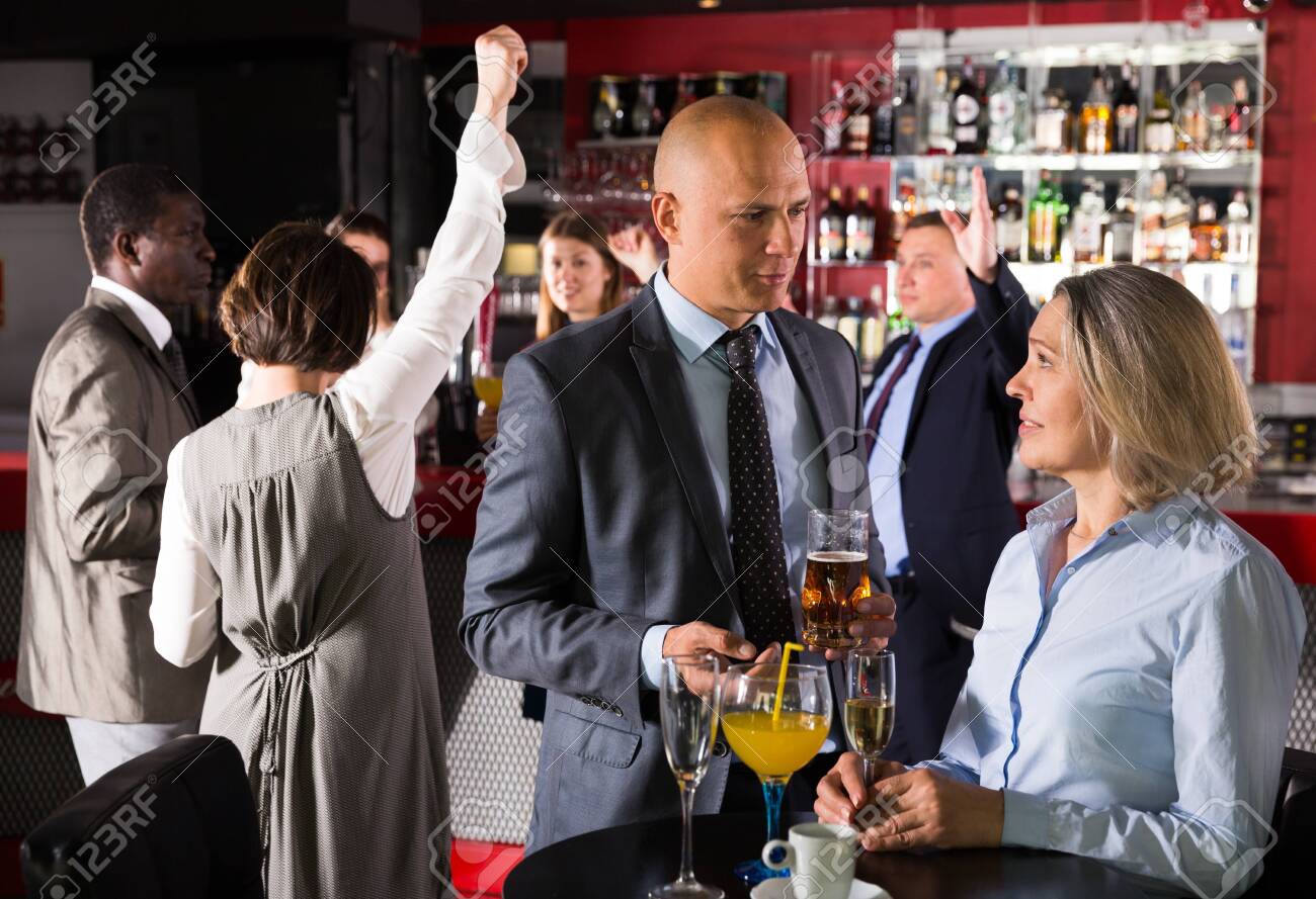 mature wife at party