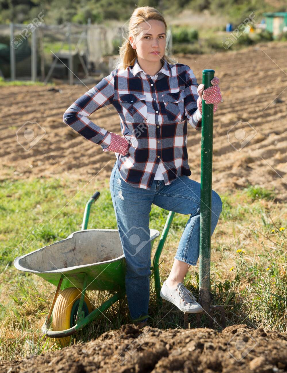 Portrait Of Female Amateur Gardener